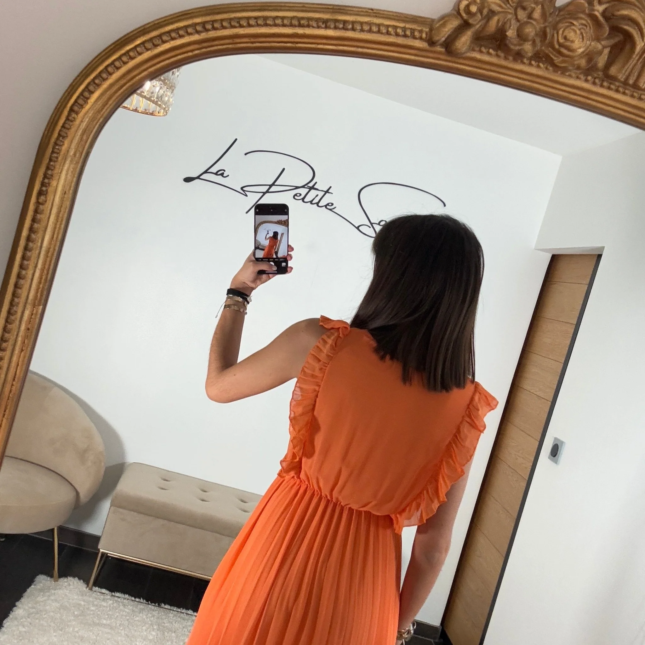 ROBE LONGUE ORANGE GABRIELLE - Image 6
