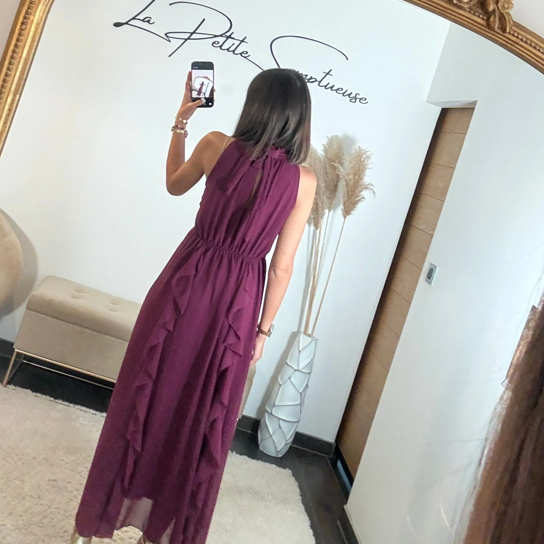 ROBE LONGUE PRUNE JEANNE - Image 4