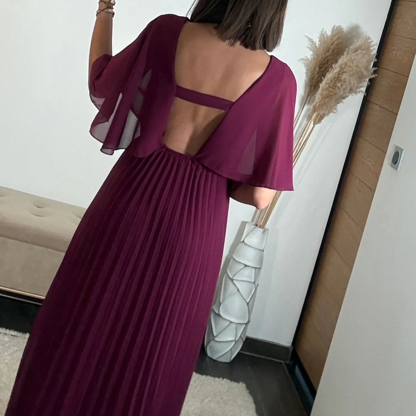 ROBE LONGUE PRUNE JULIA - Image 2