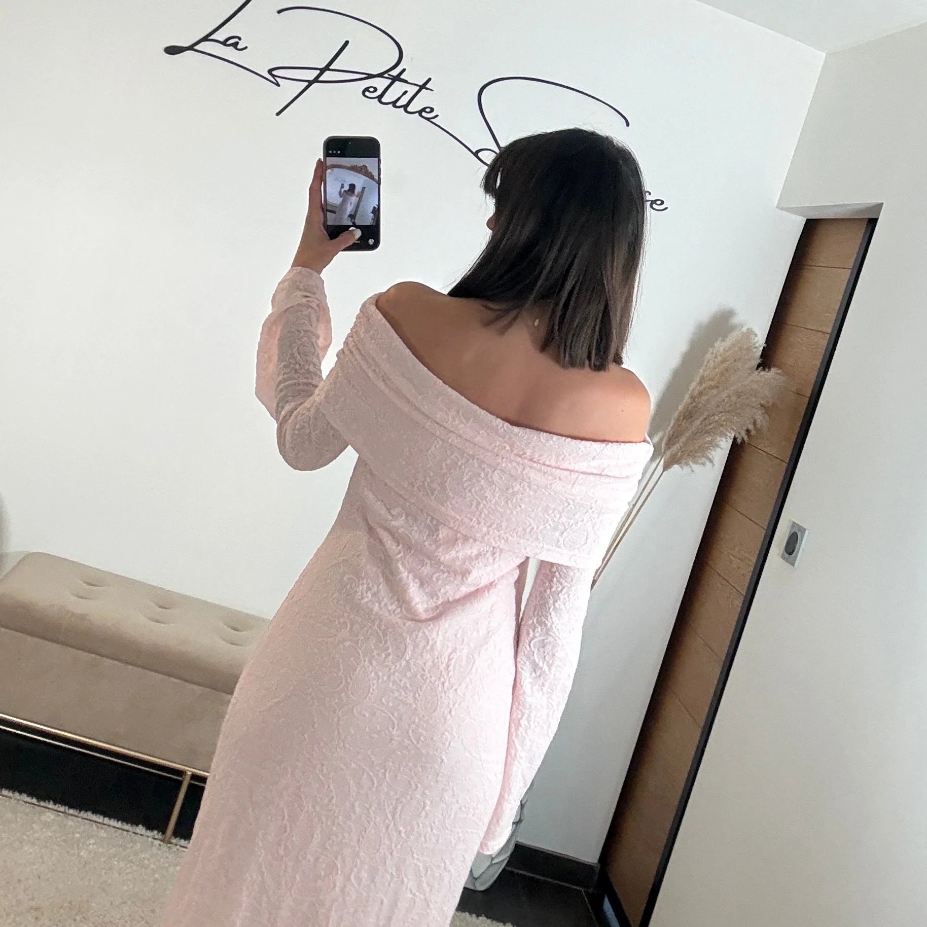 ROBE LONGUE ROSE ALBA - Image 4