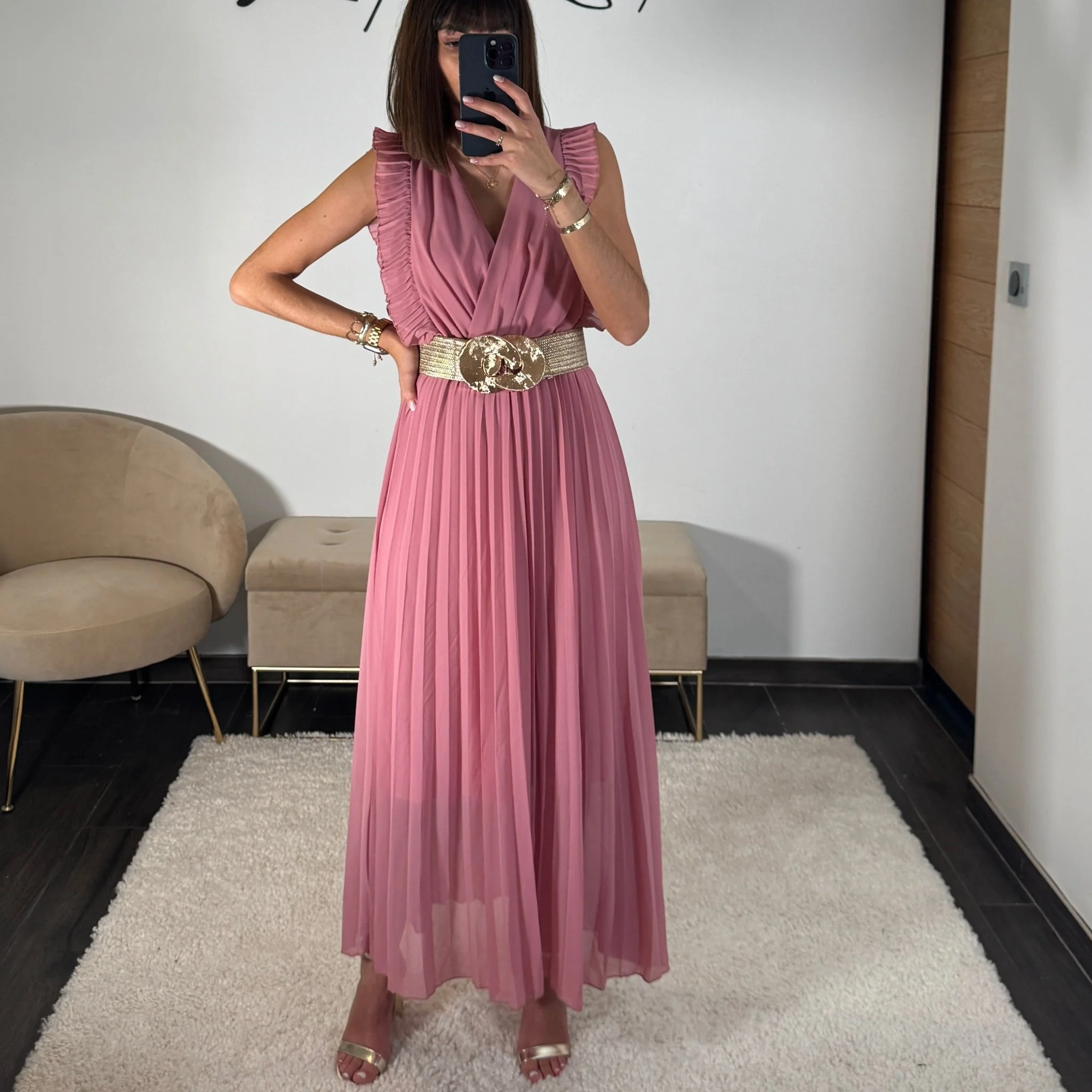 ROBE LONGUE ROSE BLUCH GABRIELLE - Image 4