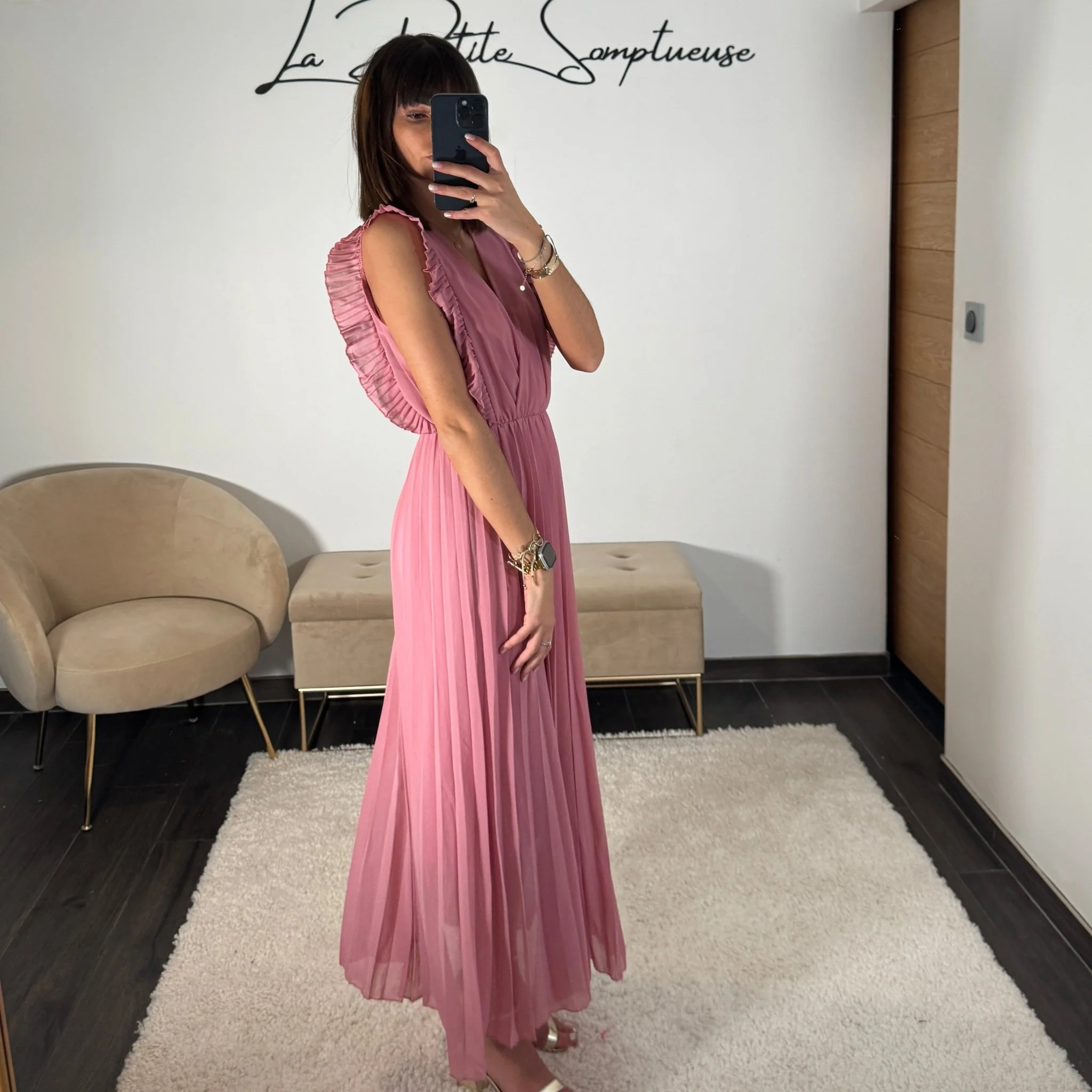 ROBE LONGUE ROSE BLUCH GABRIELLE - Image 5