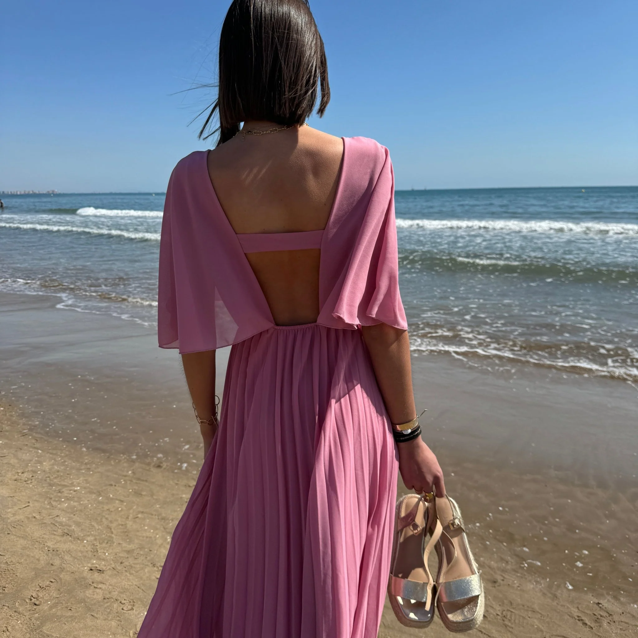 ROBE LONGUE ROSE BONBON JULIA - Image 3