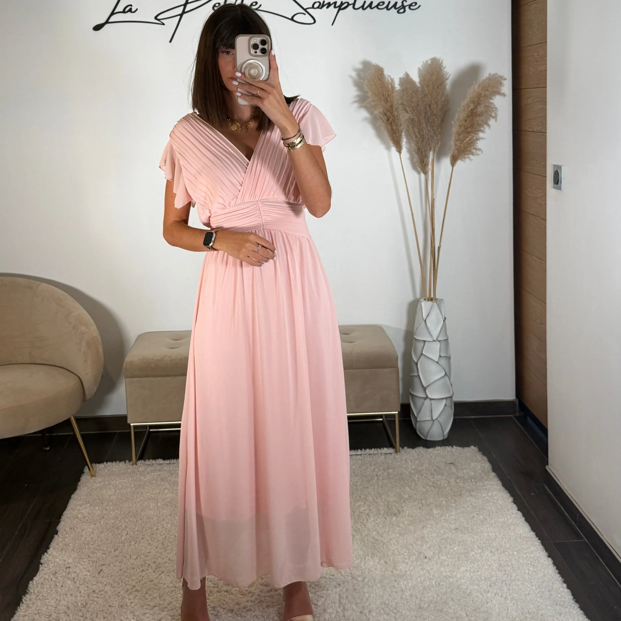 ROBE LONGUE ROSE CHARLIE