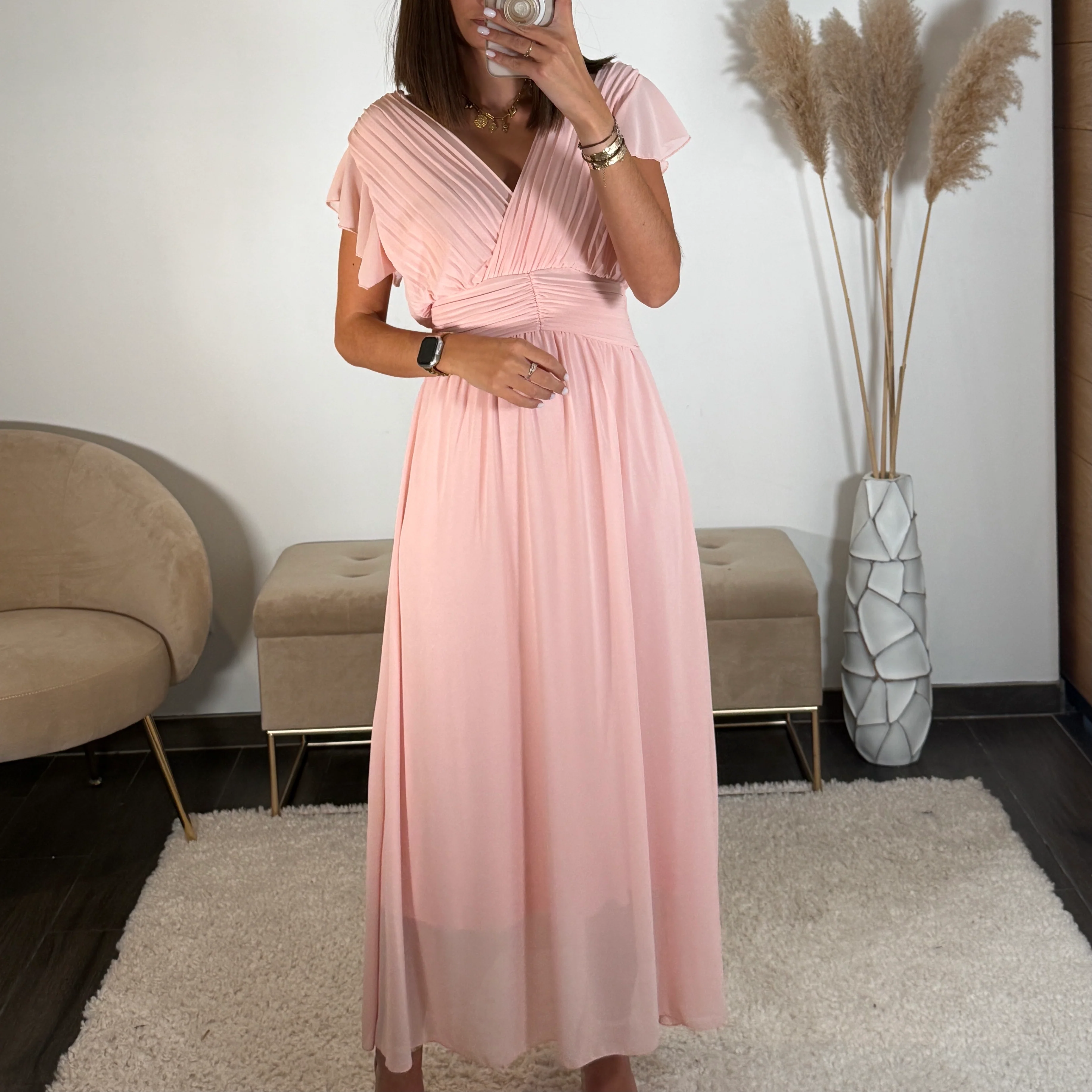 ROBE LONGUE ROSE CHARLIE - Image 2