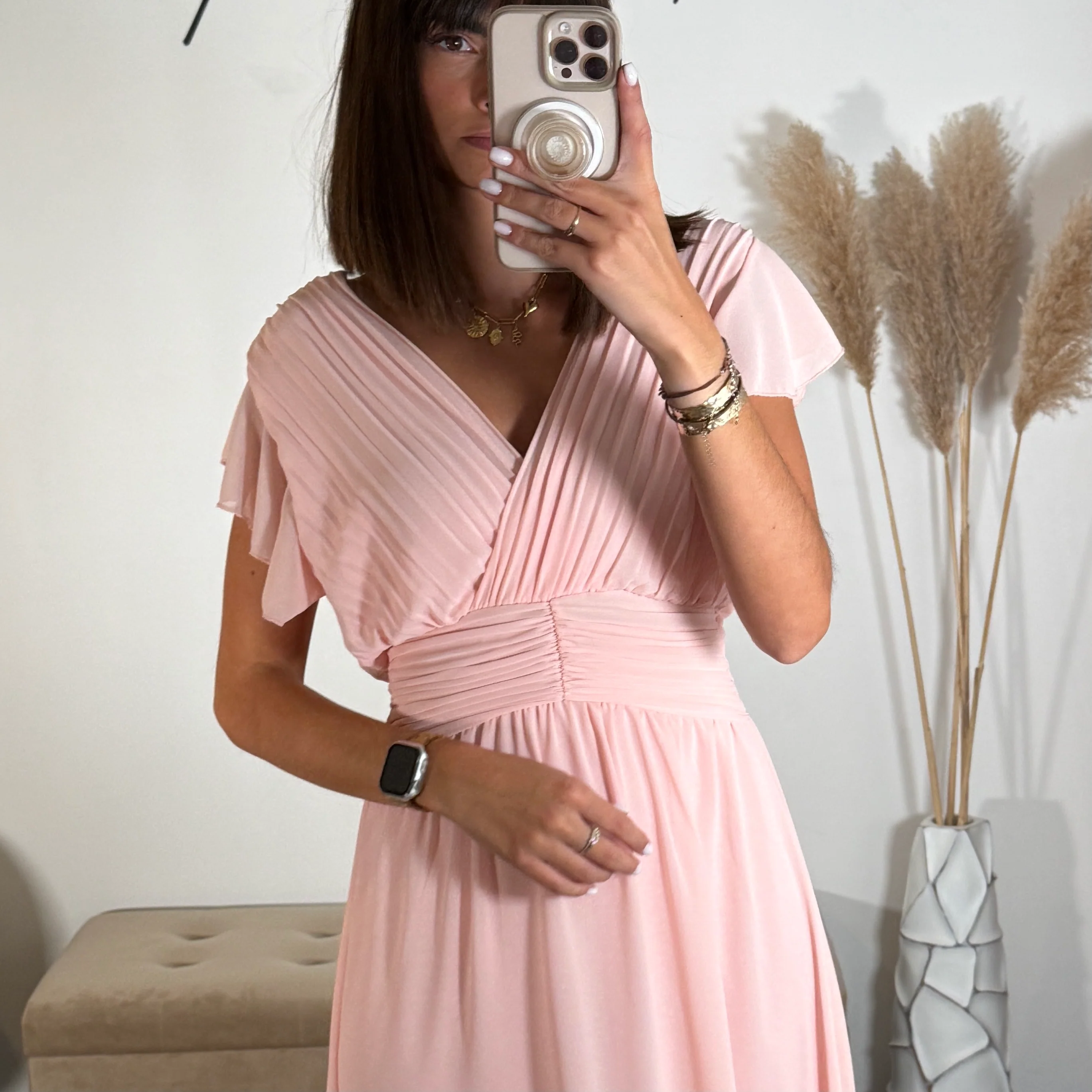 ROBE LONGUE ROSE CHARLIE - Image 3