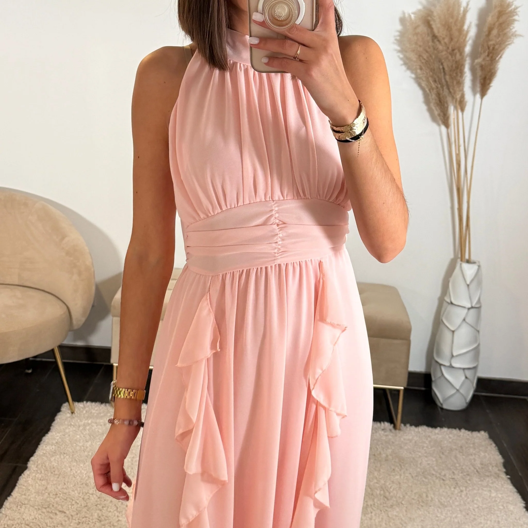 ROBE LONGUE ROSE JEANNE - Image 2