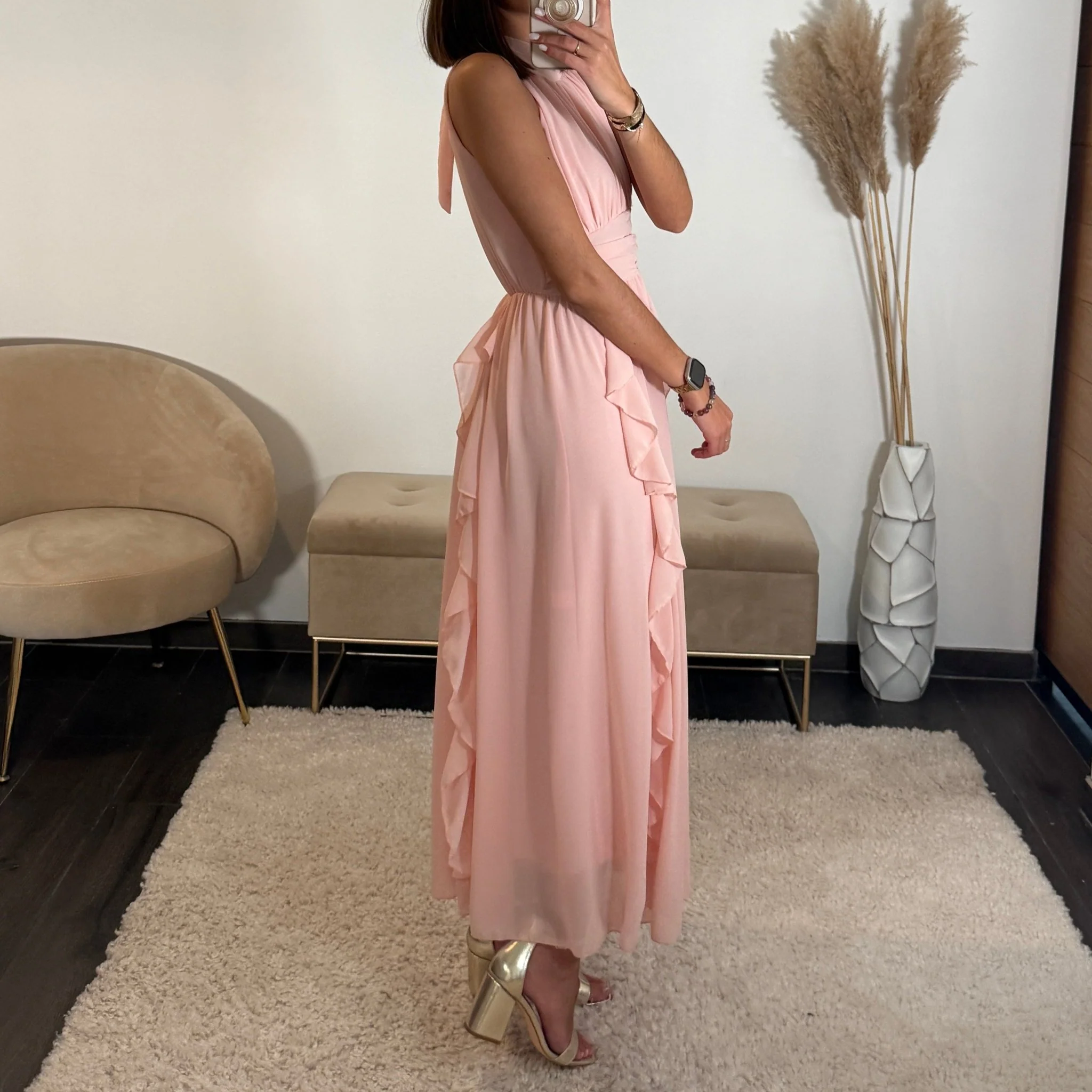 ROBE LONGUE ROSE JEANNE - Image 3