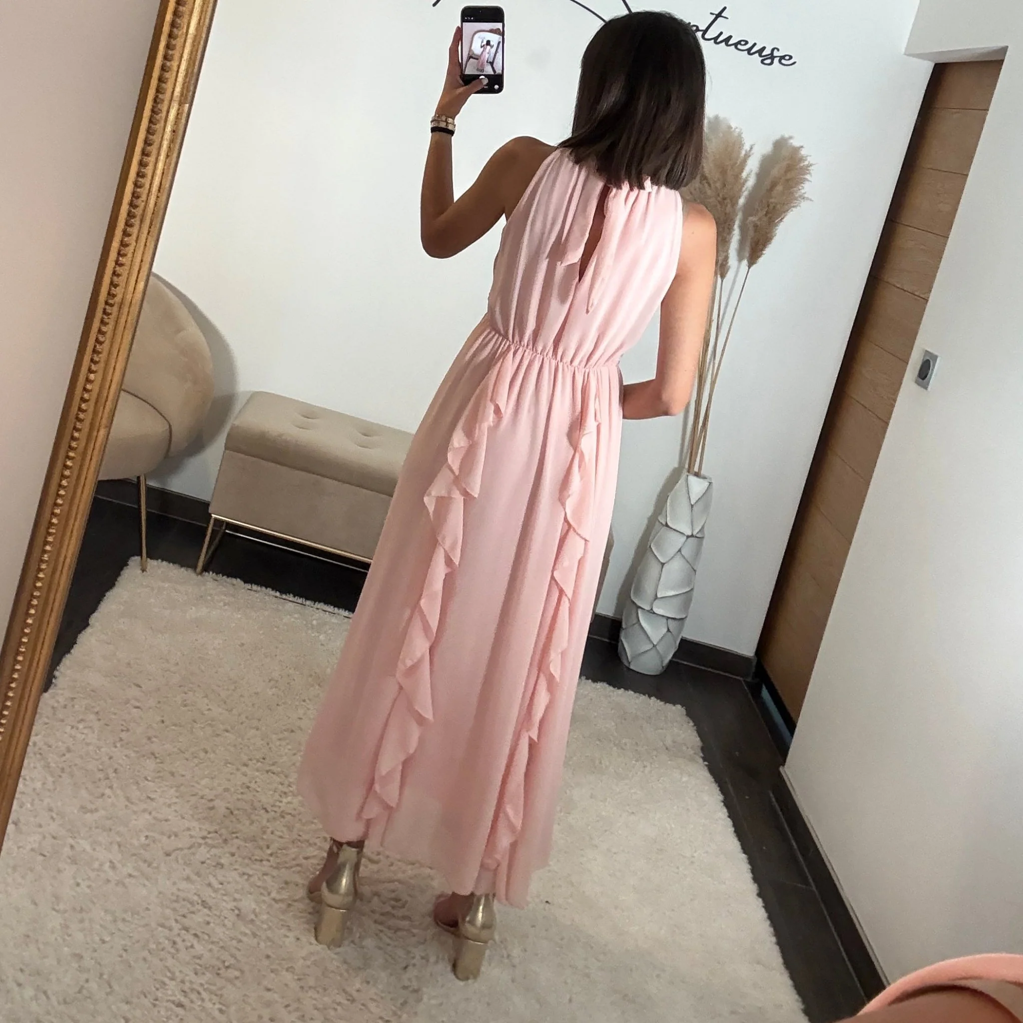 ROBE LONGUE ROSE JEANNE - Image 4