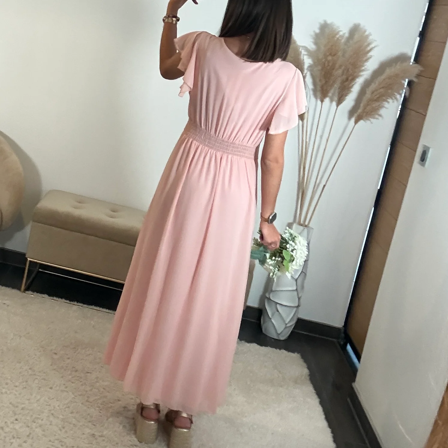ROBE LONGUE ROSE OLIVIA - Image 3