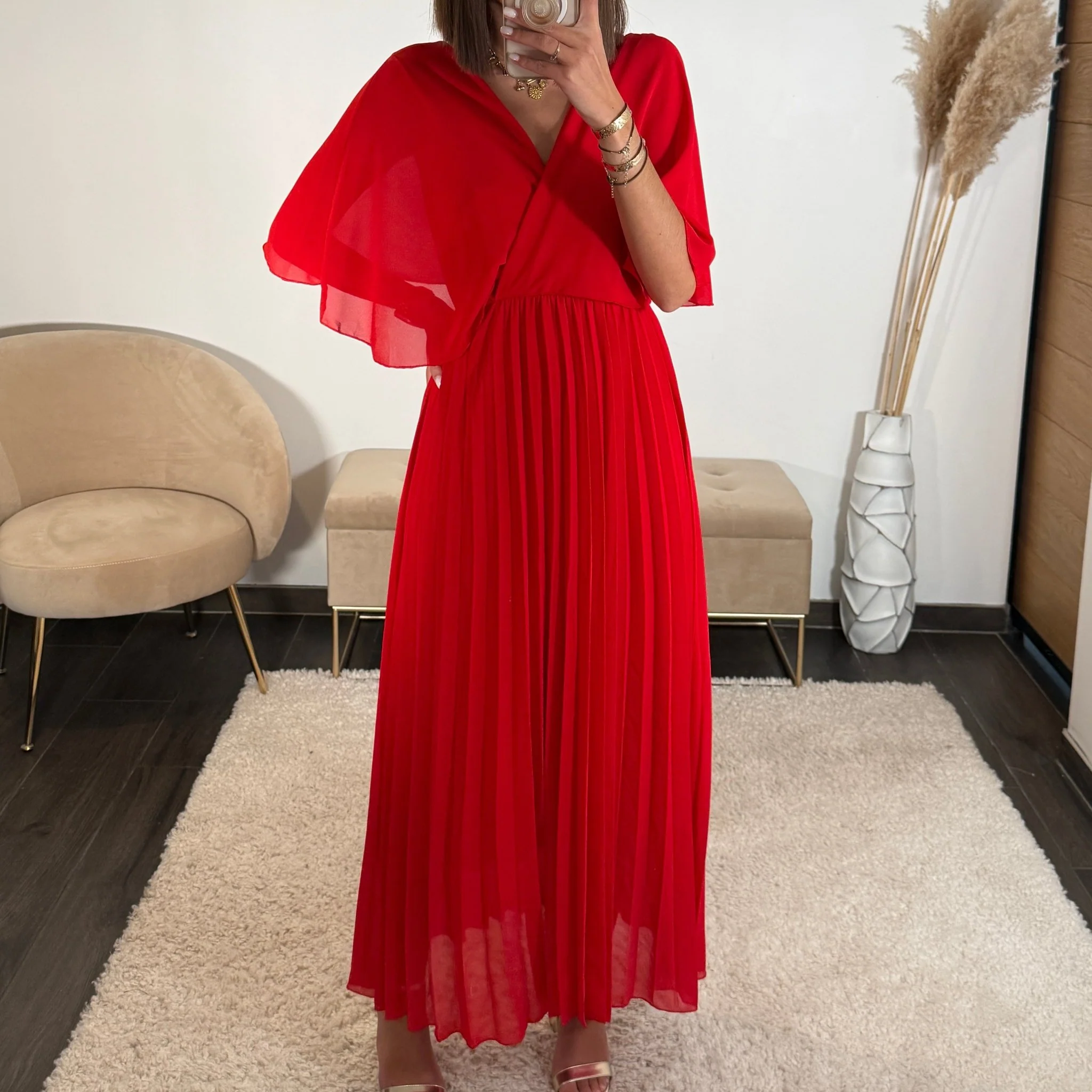 ROBE LONGUE ROUGE JULIA - Image 3