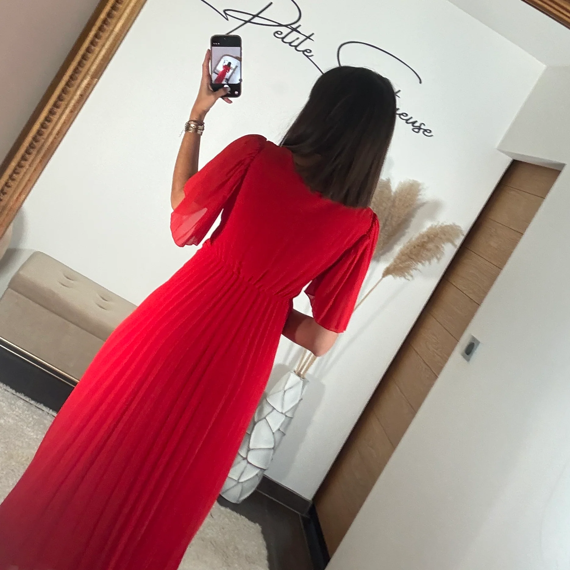 ROBE LONGUE ROUGE SELLY - Image 4