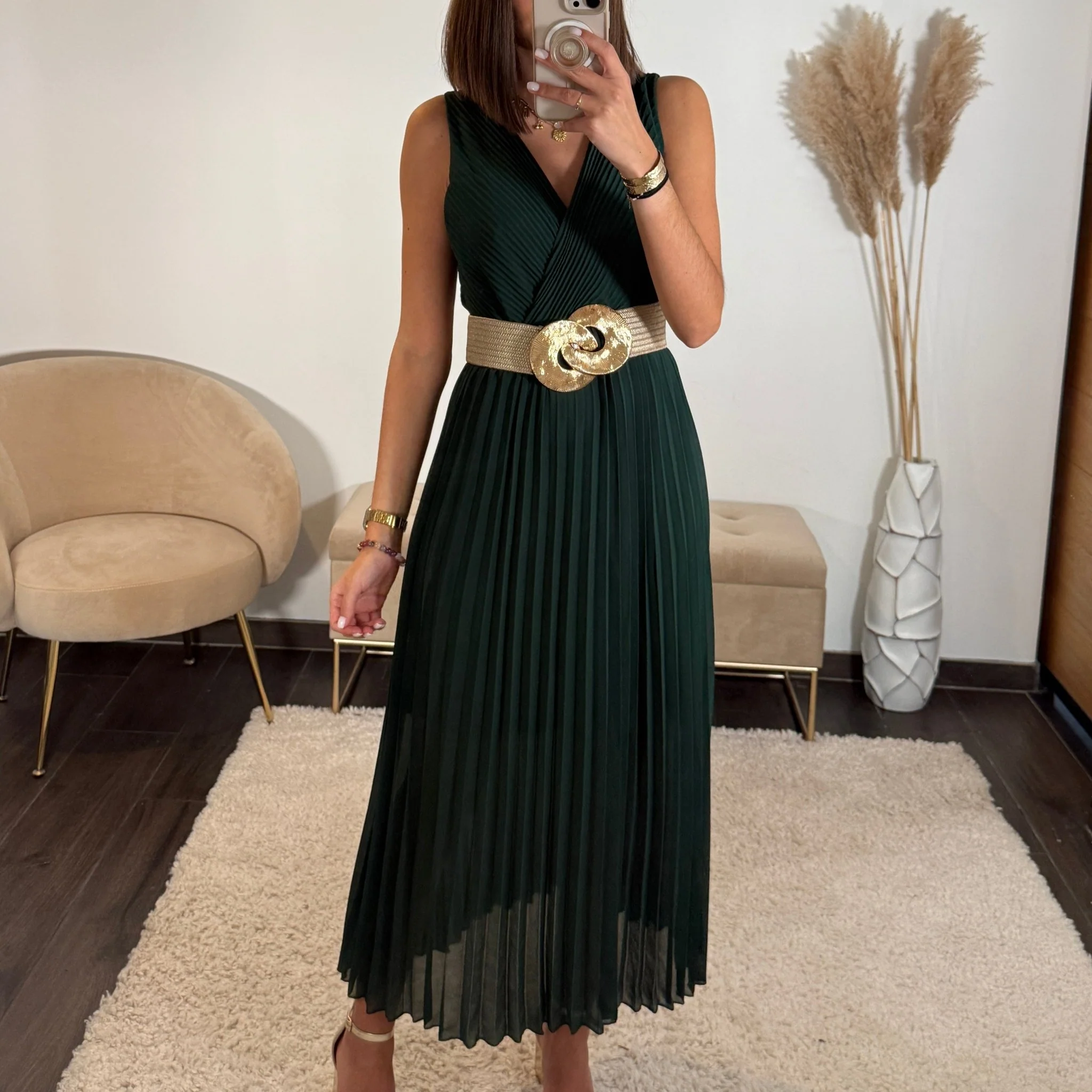ROBE LONGUE SAPIN AMBRE