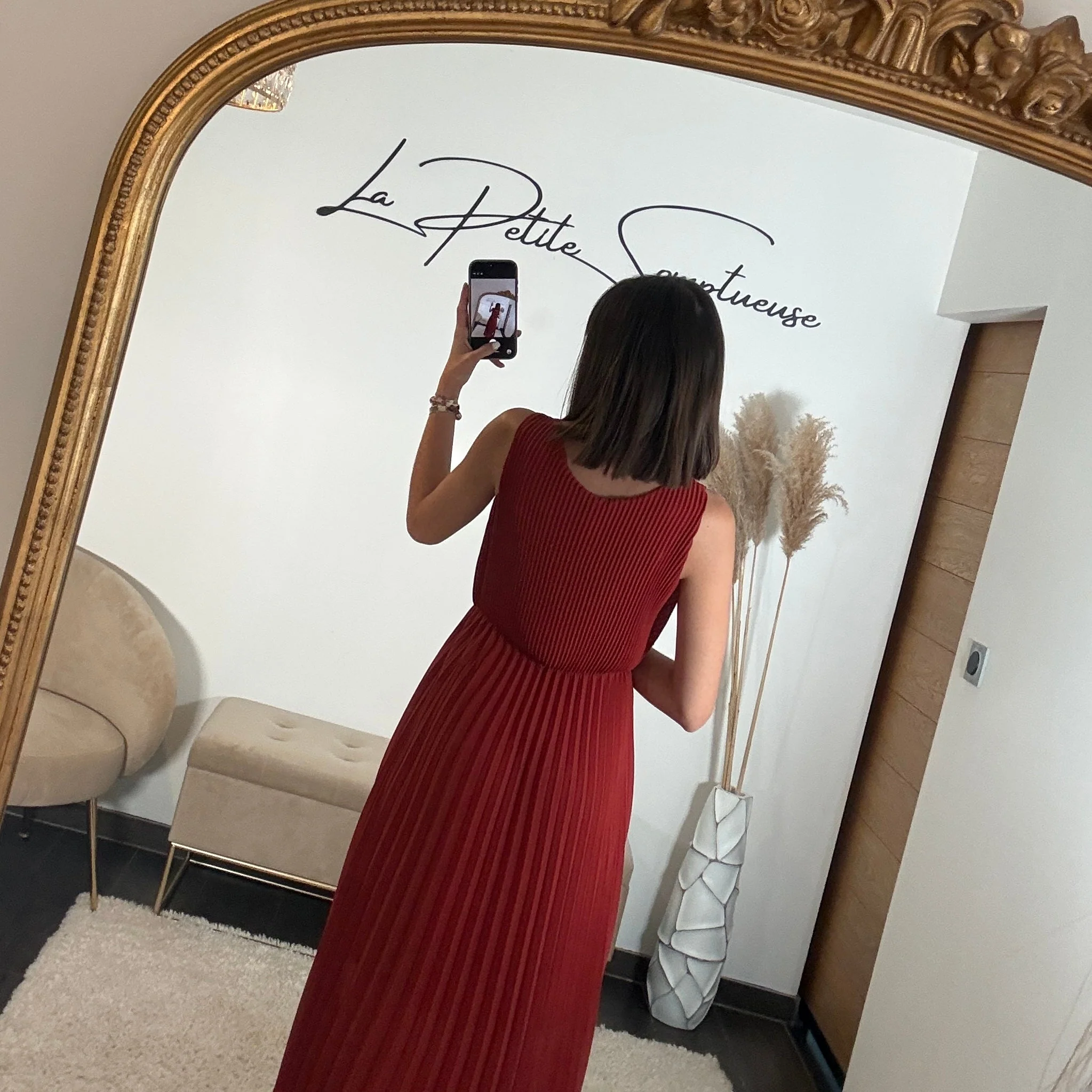 ROBE LONGUE TERRACOTTA AMBRE - Image 3