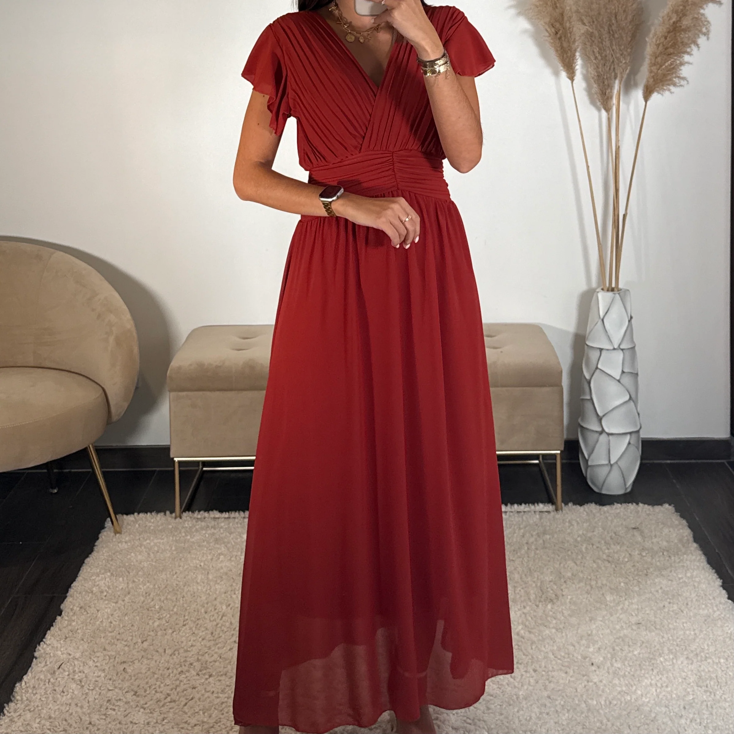 ROBE LONGUE TERRACOTTA CHARLIE - Image 2