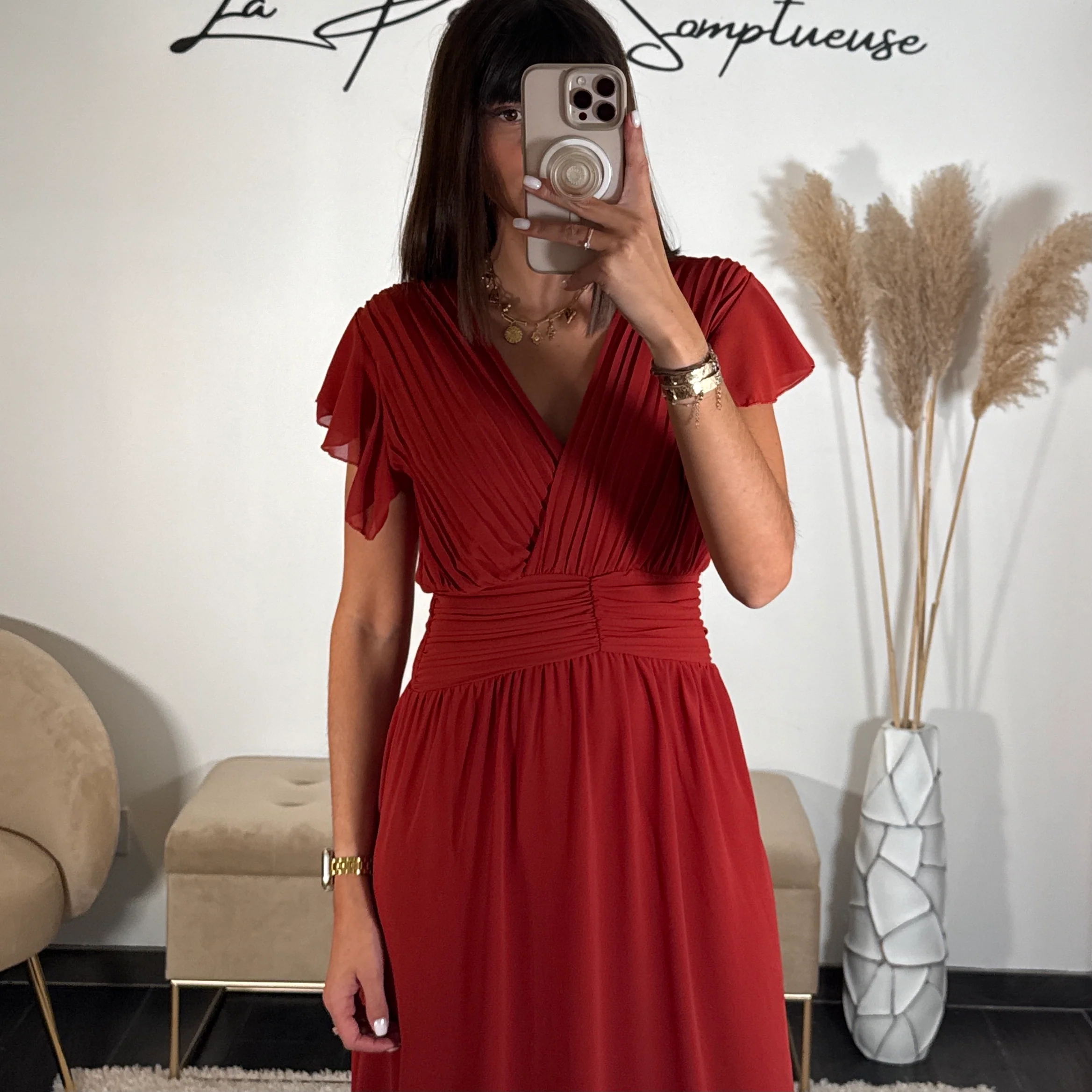 ROBE LONGUE TERRACOTTA CHARLIE - Image 3