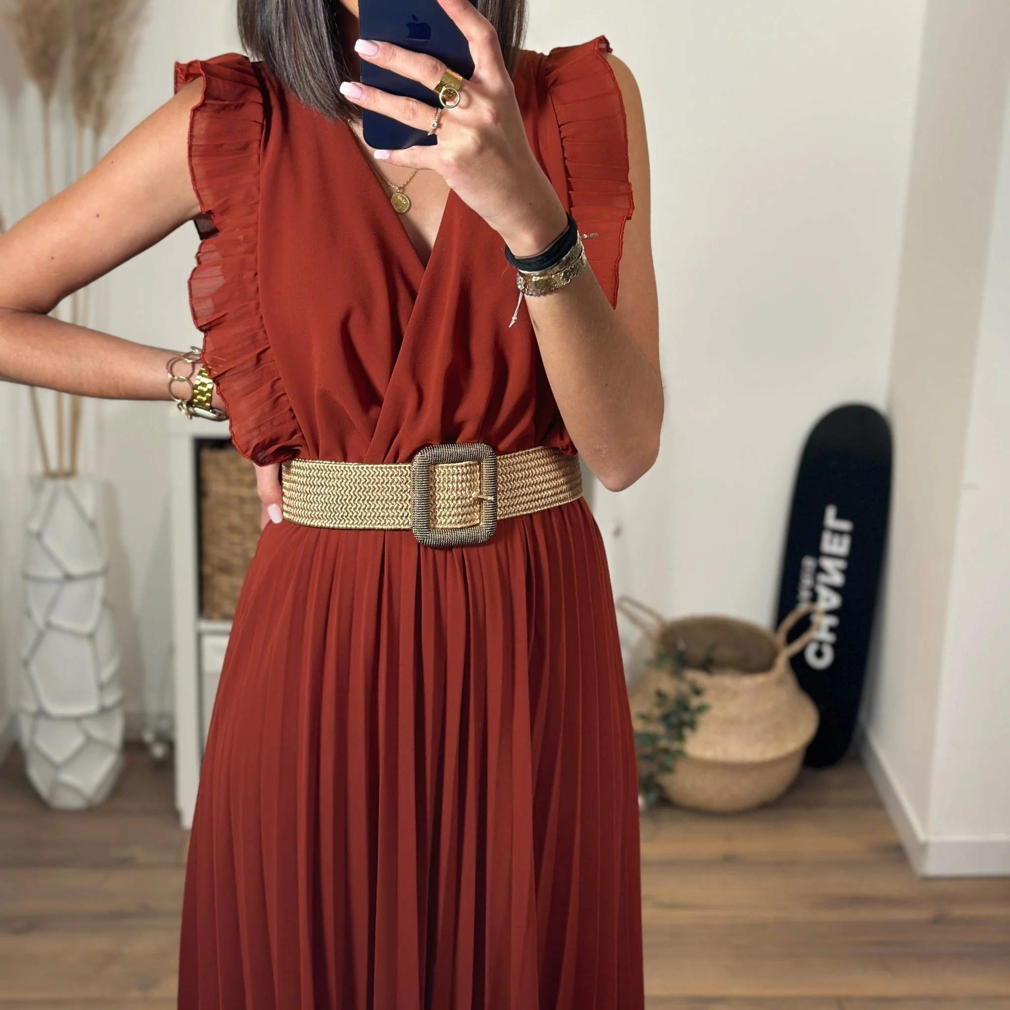 ROBE LONGUE TERRACOTTA GABRIELLE - Image 10