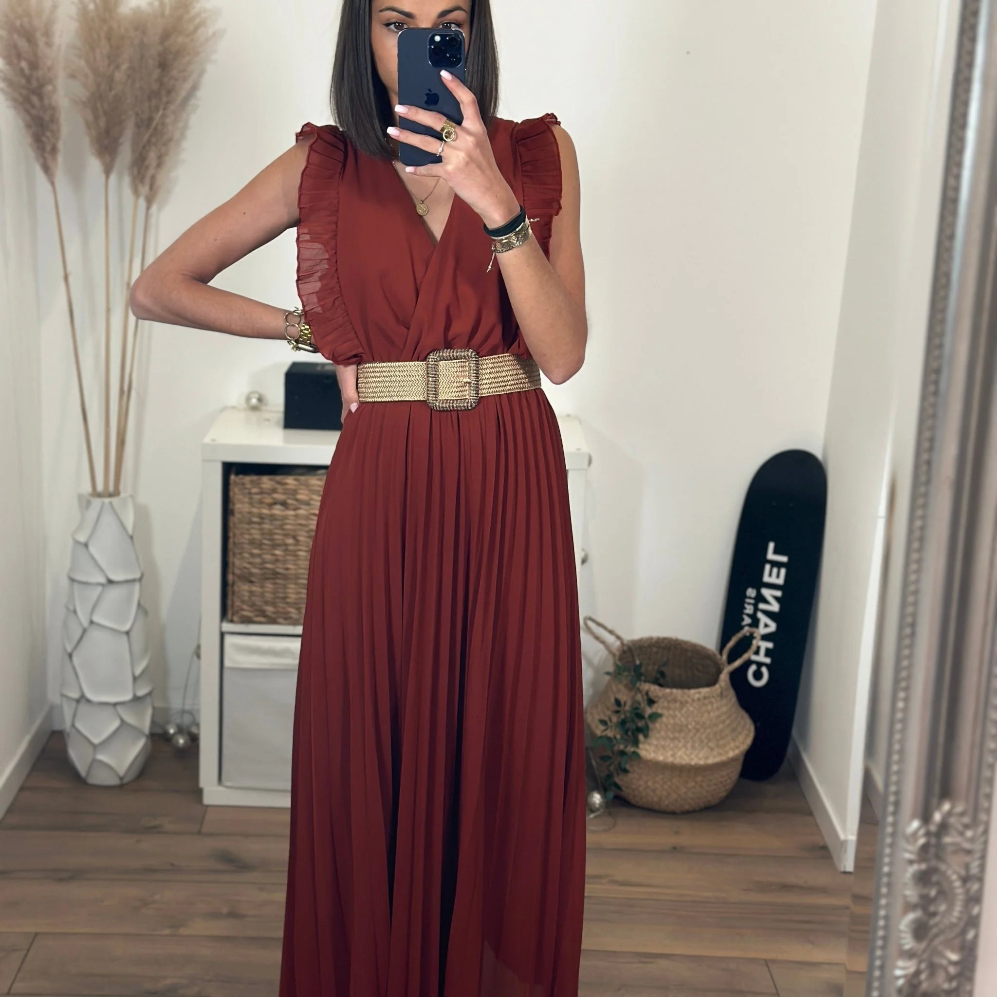 ROBE LONGUE TERRACOTTA GABRIELLE - Image 6