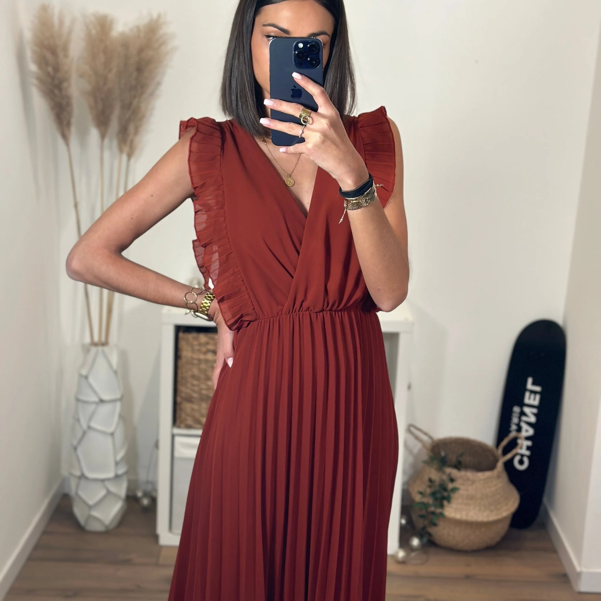 ROBE LONGUE TERRACOTTA GABRIELLE - Image 7