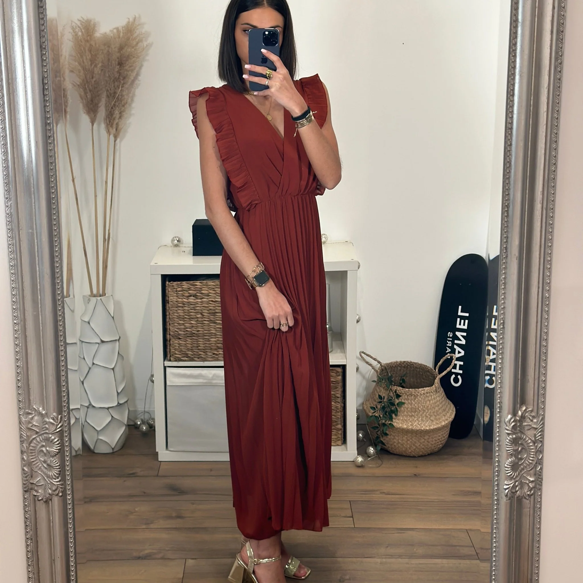 ROBE LONGUE TERRACOTTA GABRIELLE - Image 8