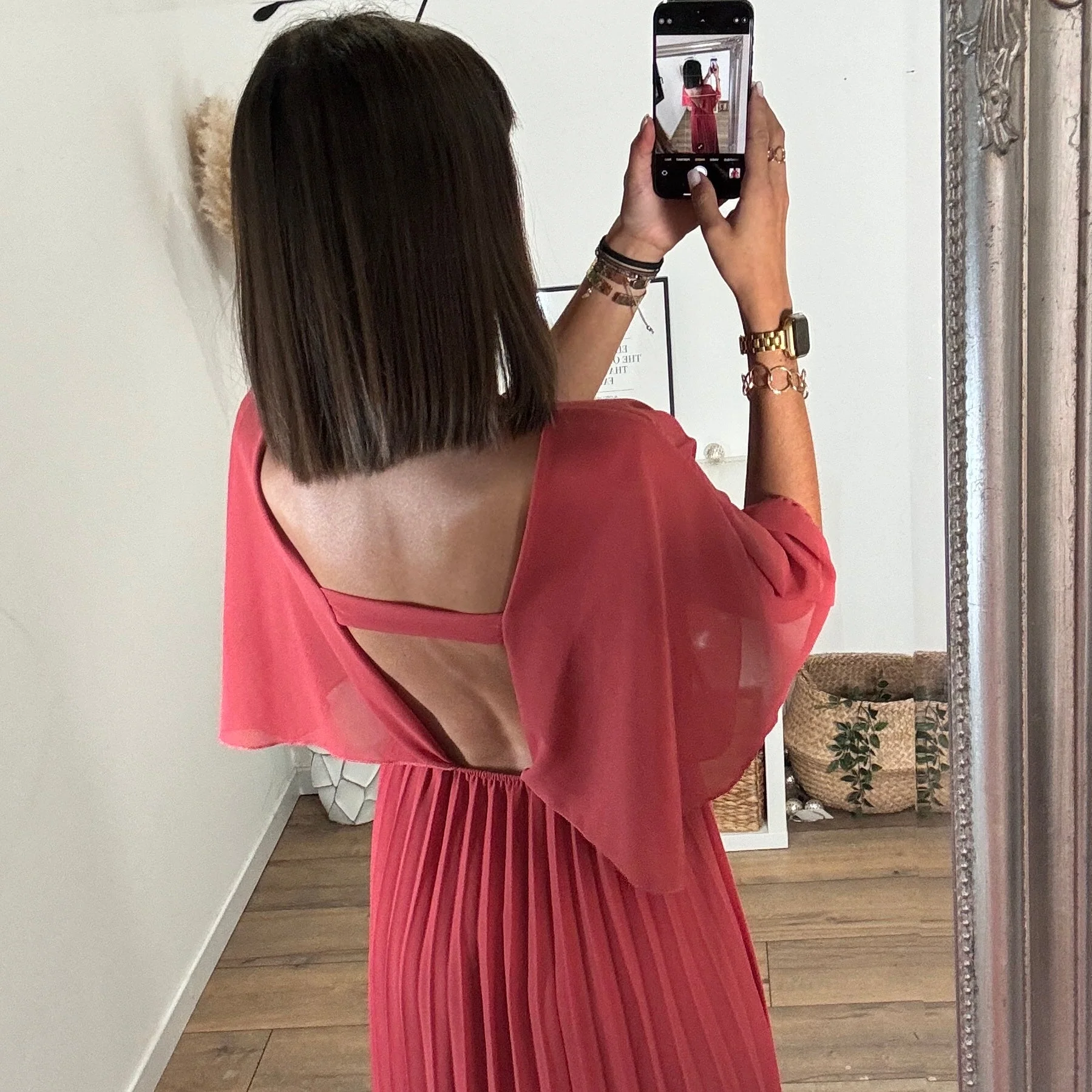 ROBE LONGUE TERRACOTTA/VIEUX ROSE JULIA - Image 2