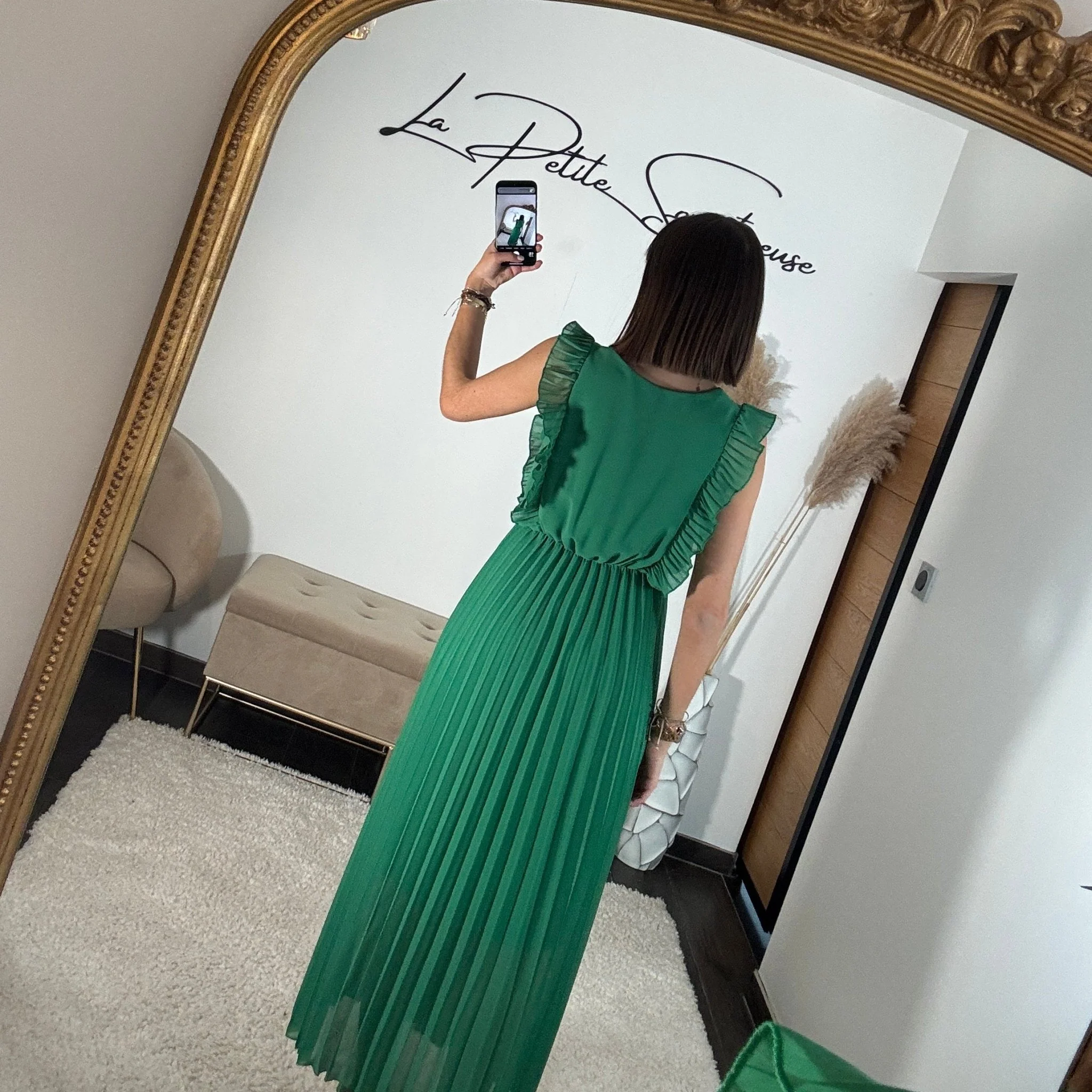 ROBE LONGUE VERTE GABRIELLE - Image 5