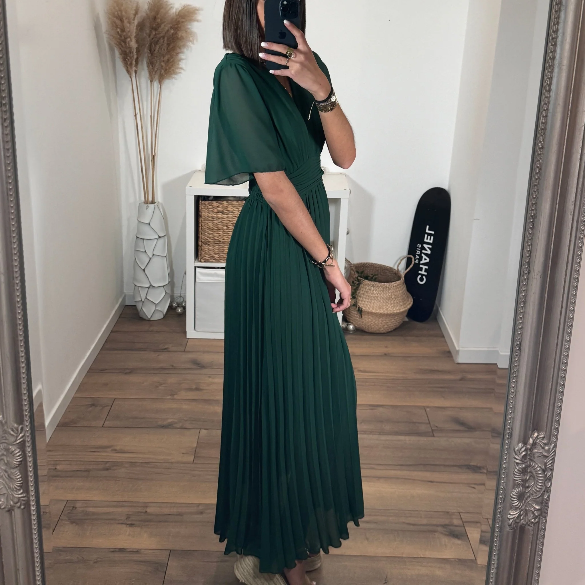 ROBE LONGUE VERT SAPIN KARENE - Image 6