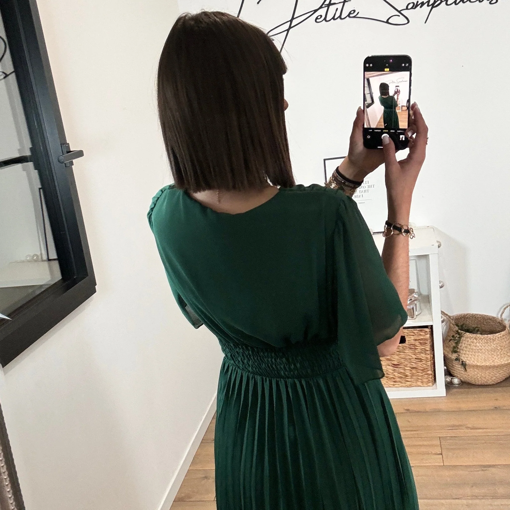 ROBE LONGUE VERT SAPIN KARENE - Image 7