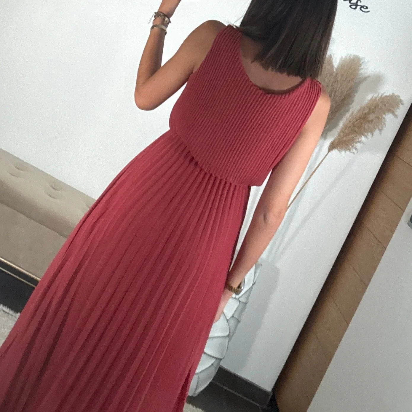 ROBE LONGUE VIEUX ROSE AMBRE - Image 4