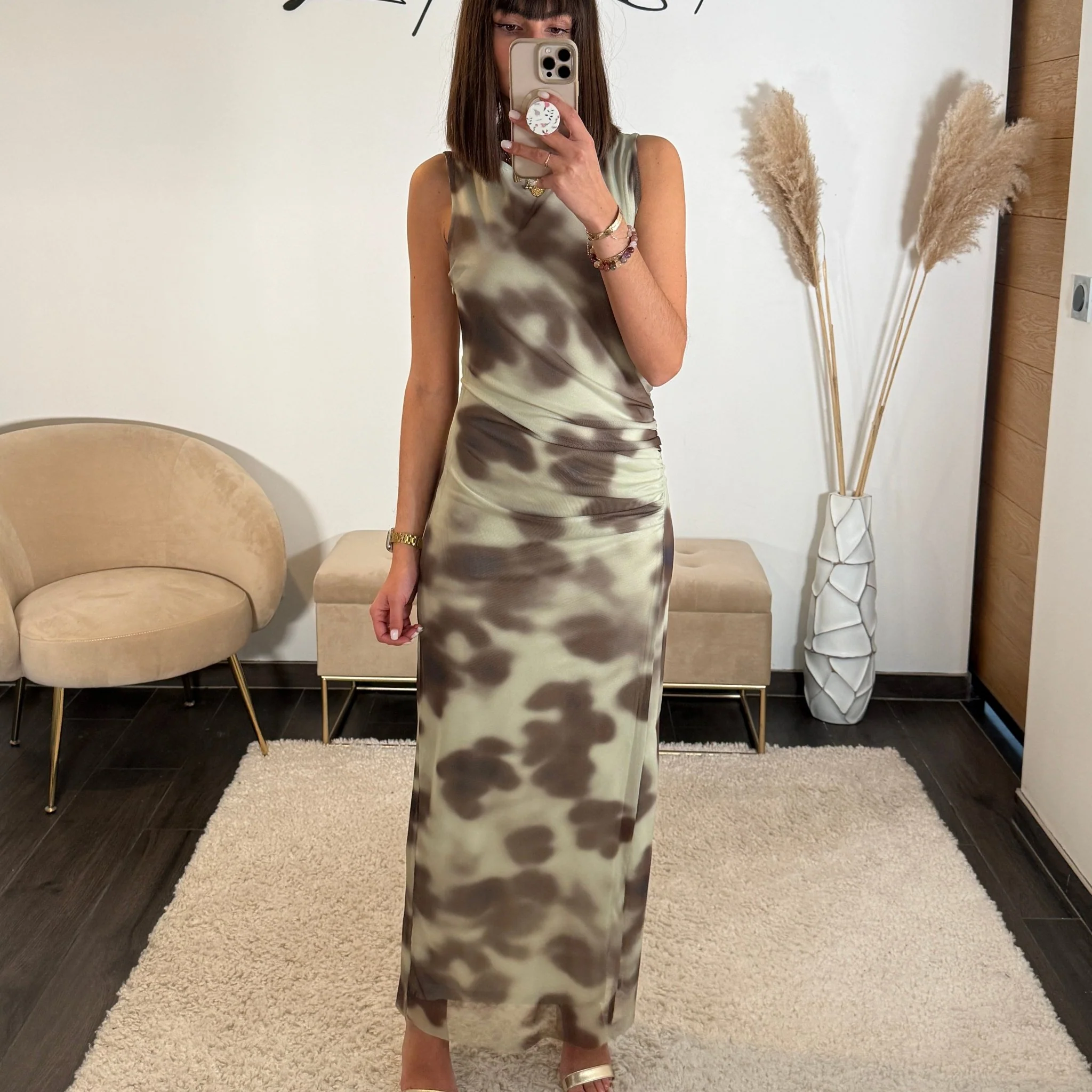 ROBE MECHE KAKI KESSY - Image 2