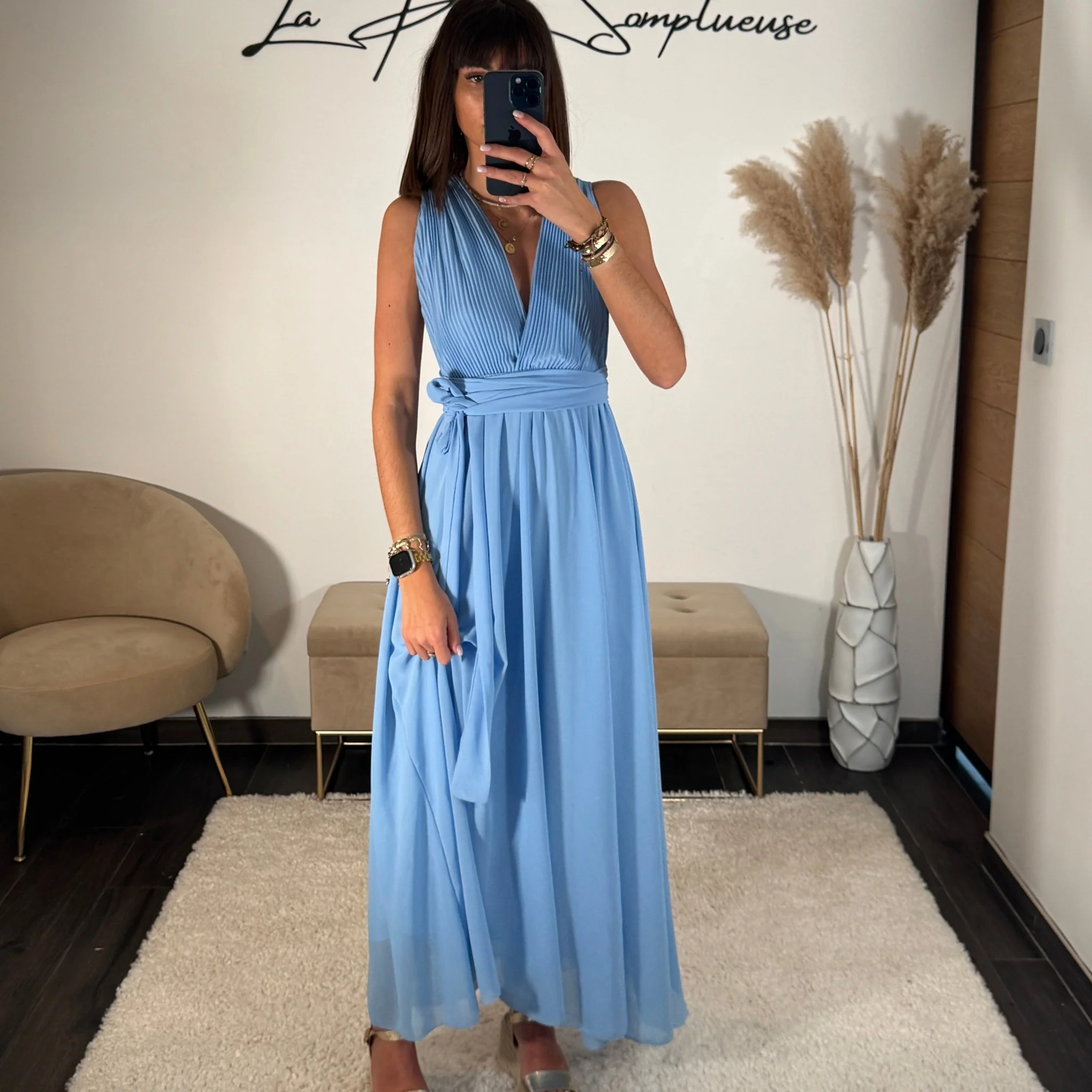 ROBE MULTIPOSITION BABY BLUE OLYMPE