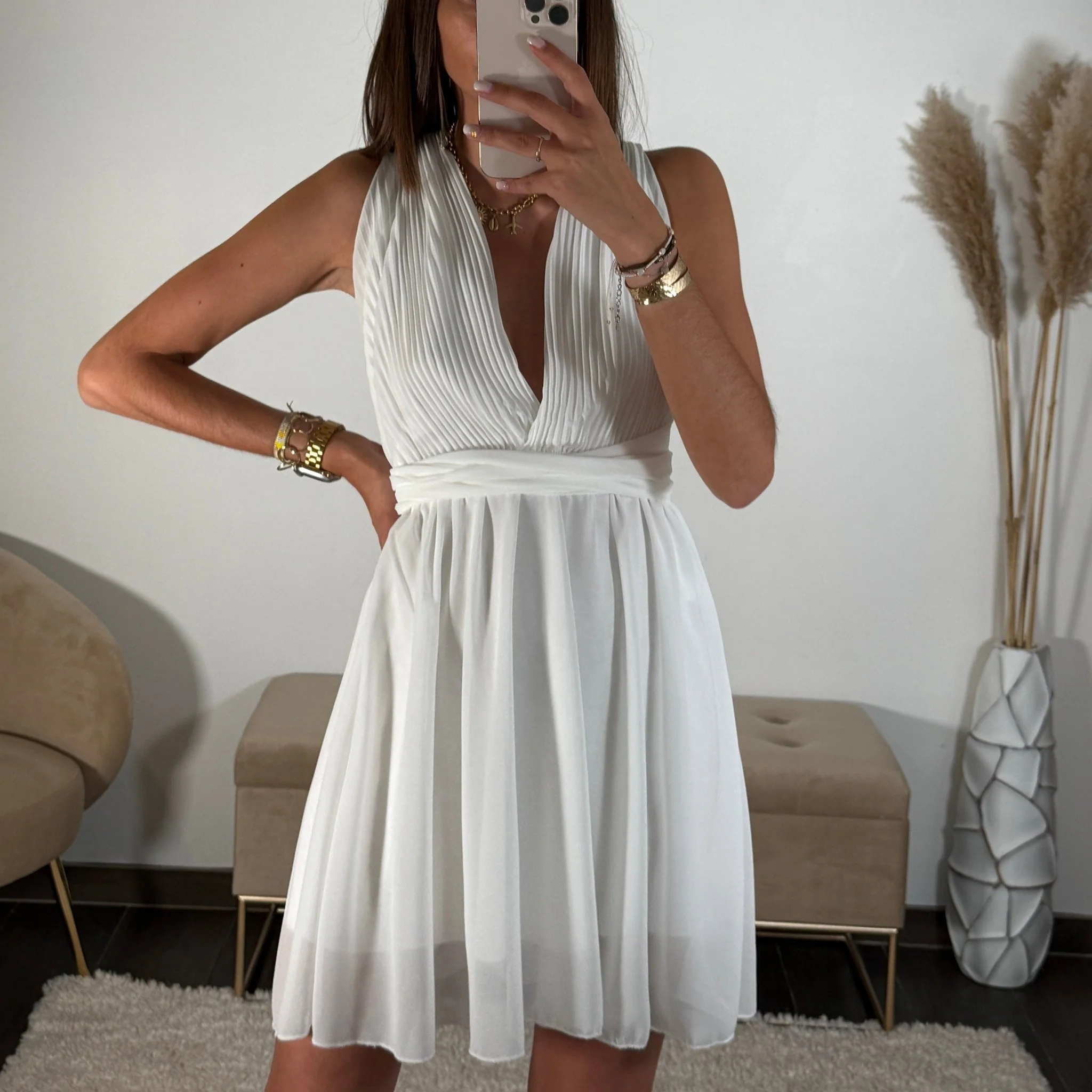 ROBE MULTIPOSITION COURTE BLANCHE ATHENA - Image 2