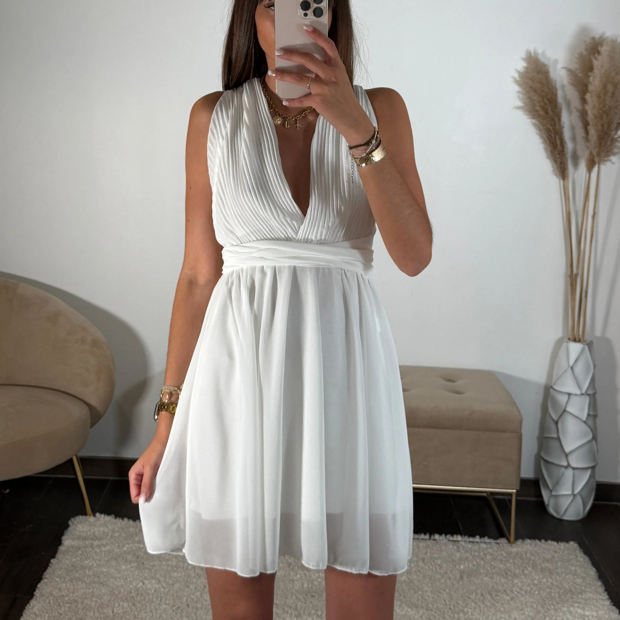 ROBE MULTIPOSITION COURTE BLANCHE ATHENA - Image 5