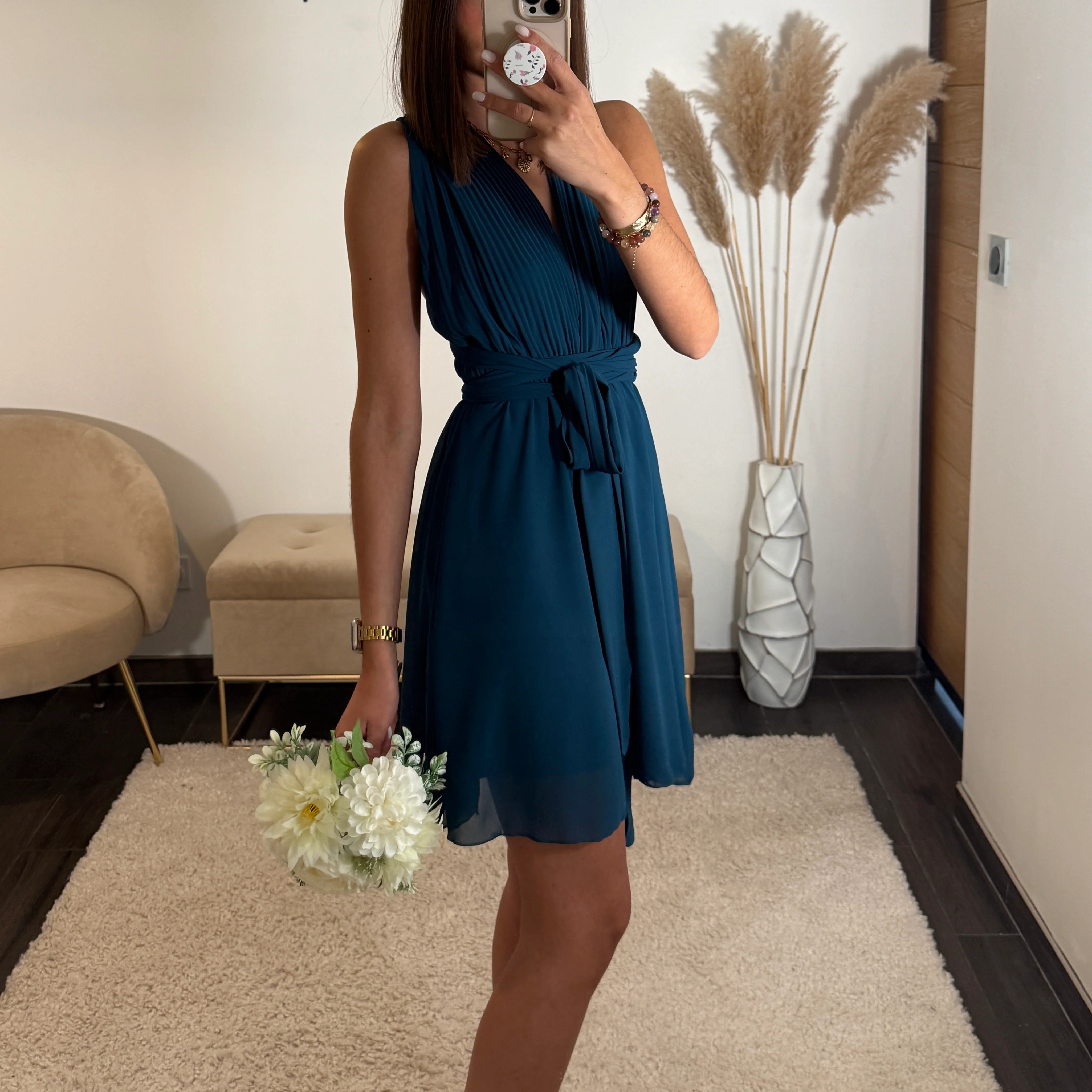 ROBE MULTIPOSITION COURTE BLEU ATHENA - Image 2
