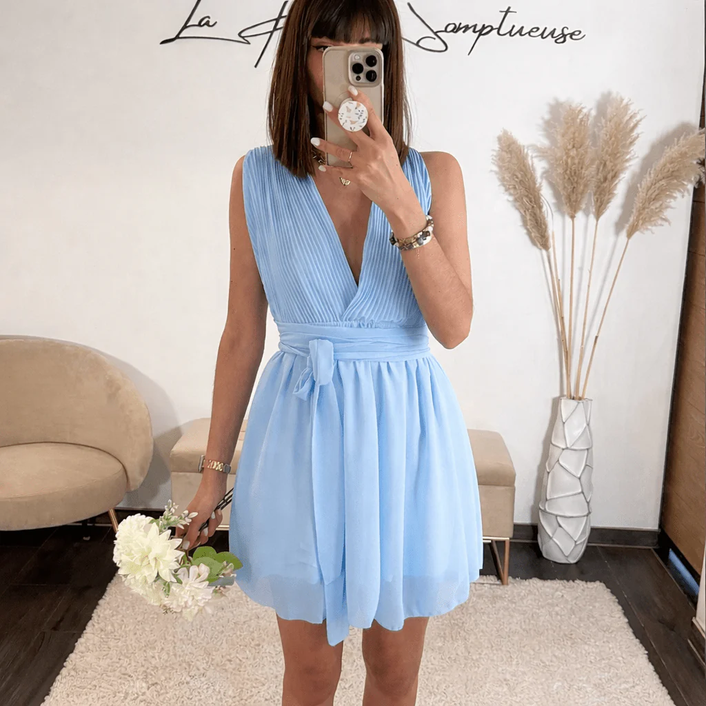 ROBE MULTIPOSITION COURTE CIEL ATHENA