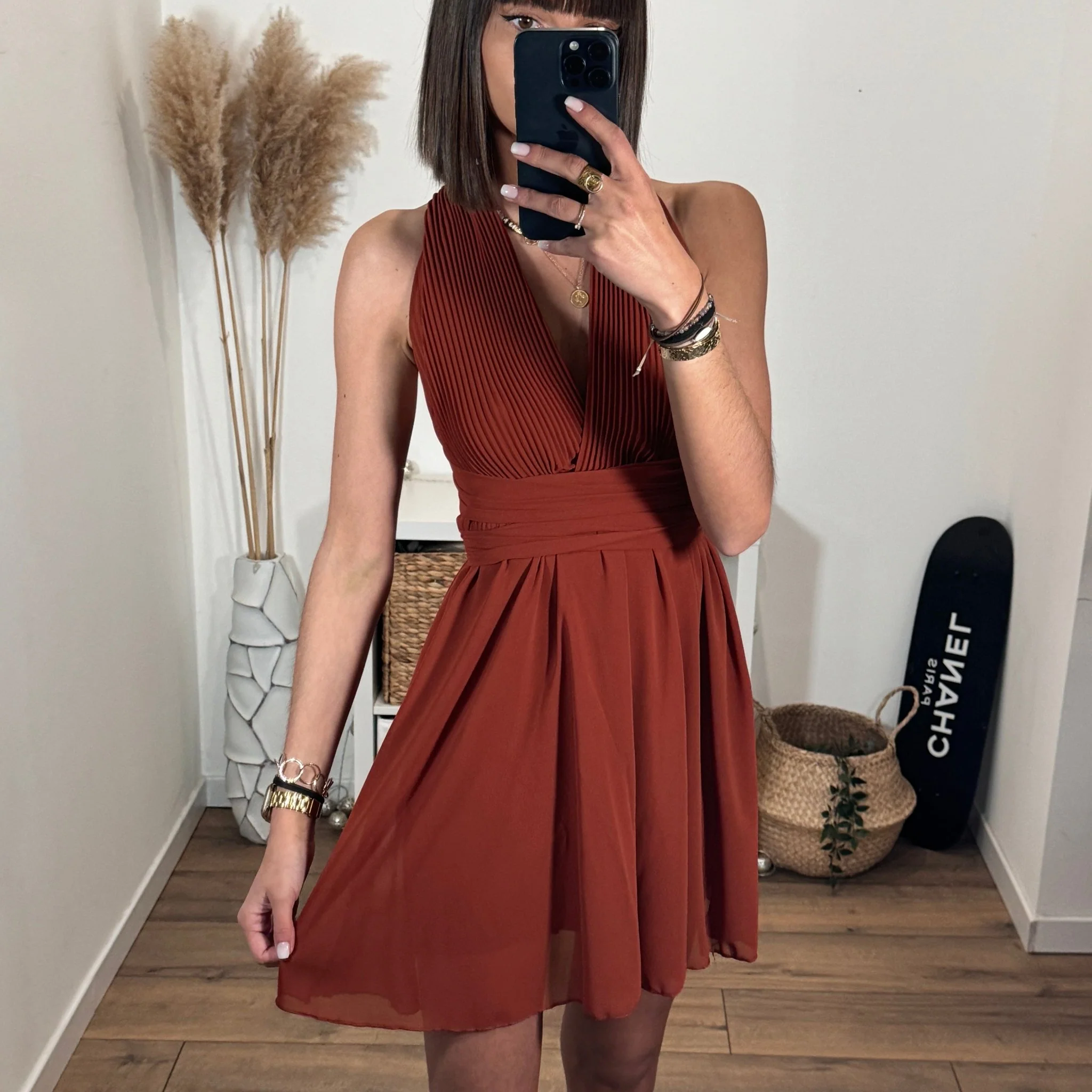 ROBE MULTIPOSITION COURTE TERRACOTTA ATHENA