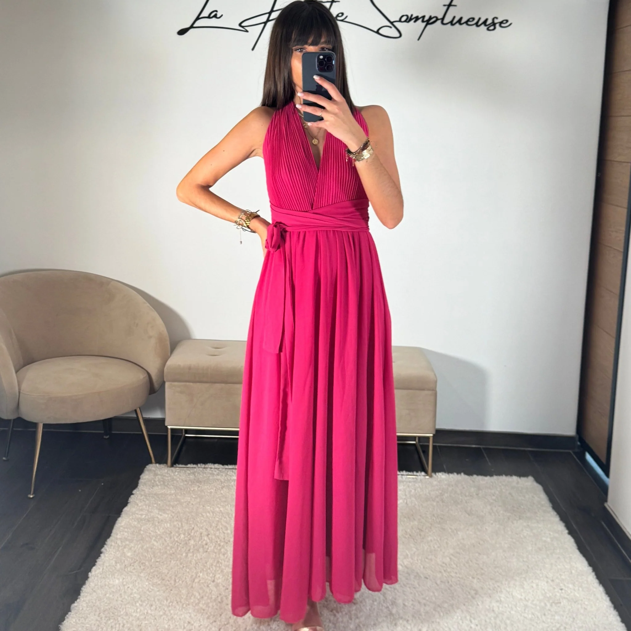 ROBE MULTIPOSITION FUCHSIA OLYMPE