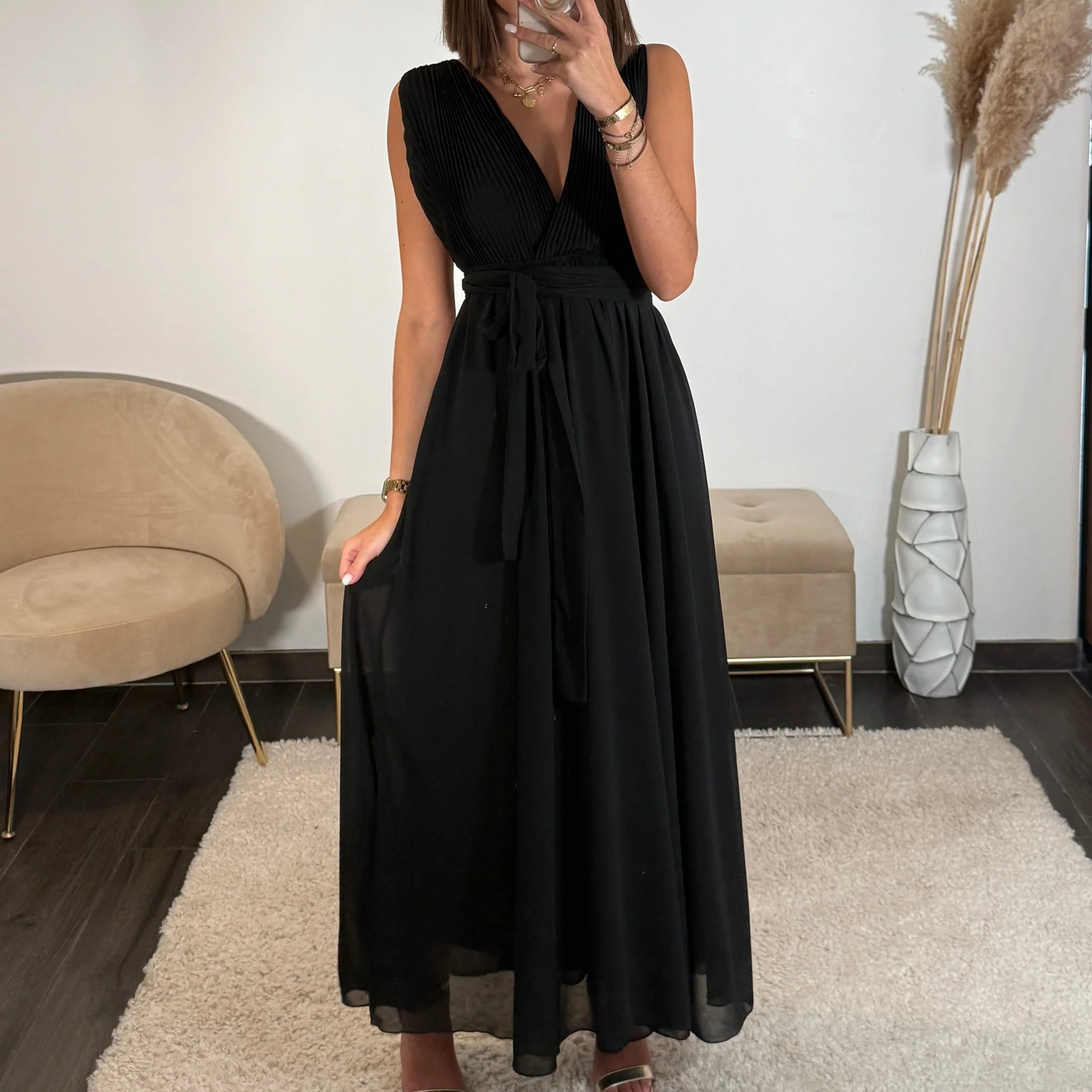 ROBE MULTIPOSITION NOIRE OLYMPE