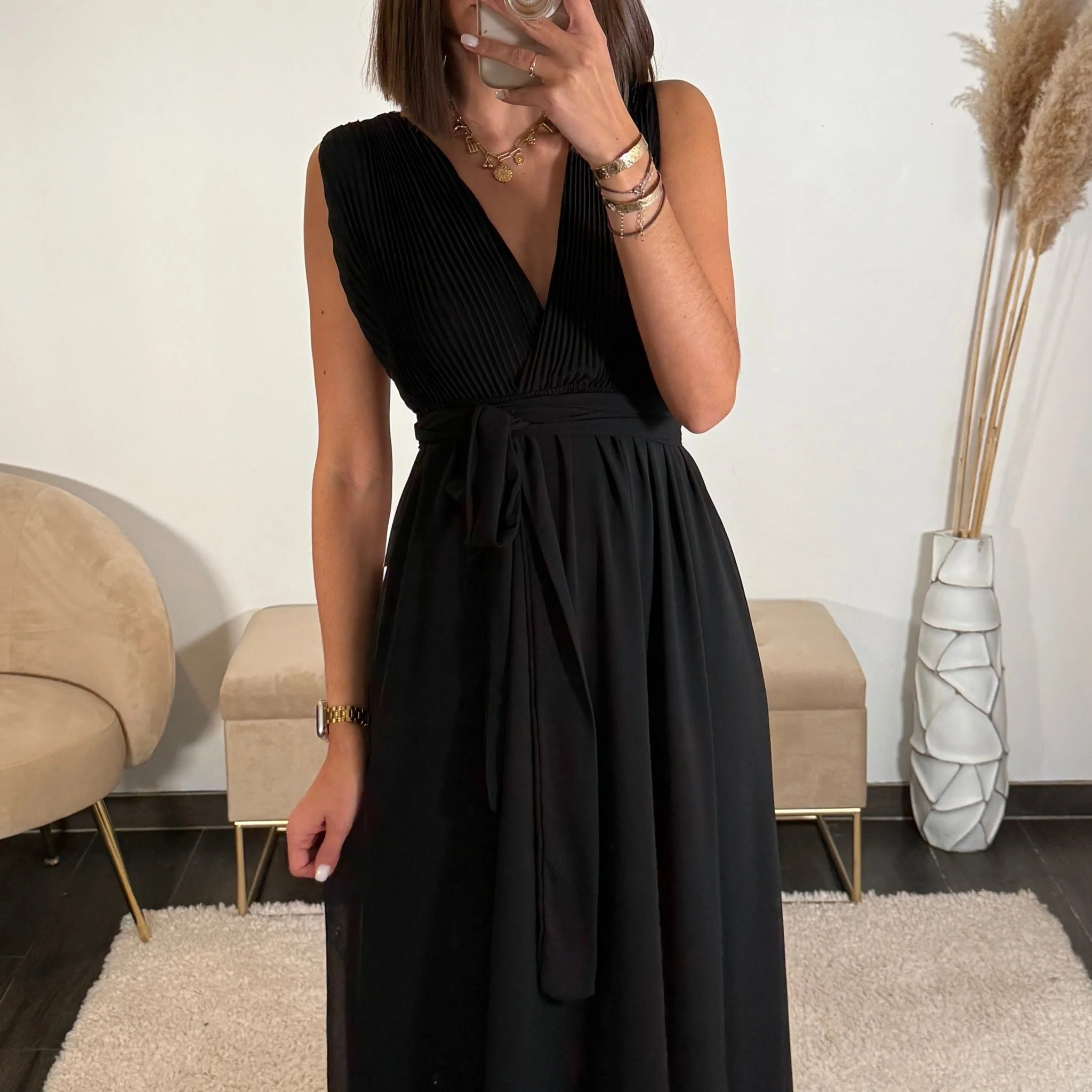 ROBE MULTIPOSITION NOIRE OLYMPE - Image 2