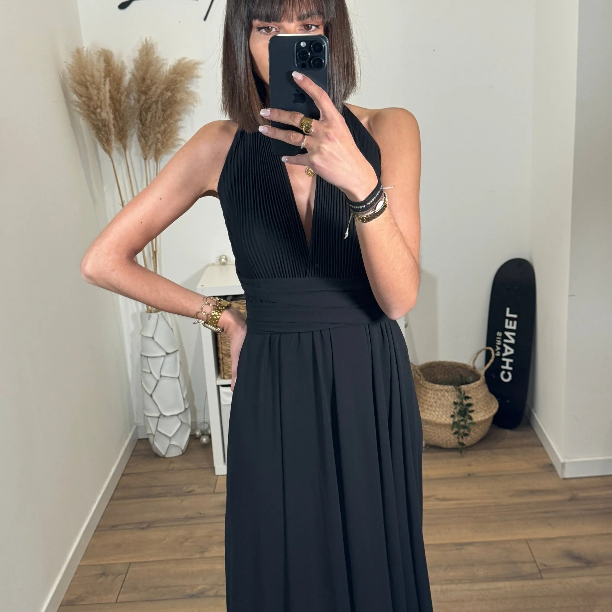 ROBE MULTIPOSITION NOIRE OLYMPE - Image 5