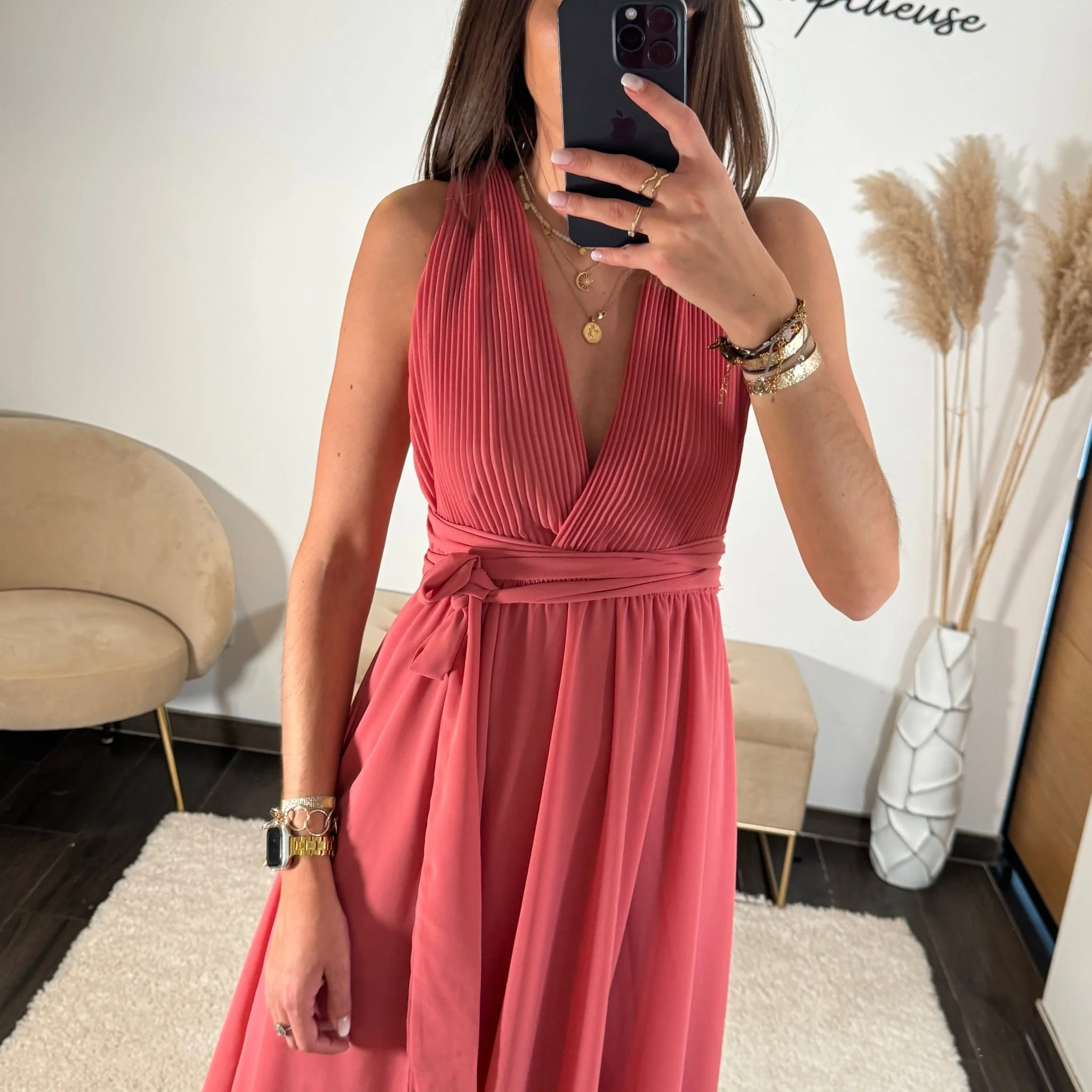 ROBE MULTIPOSITION VIEUX ROSE OLYMPE - Image 3