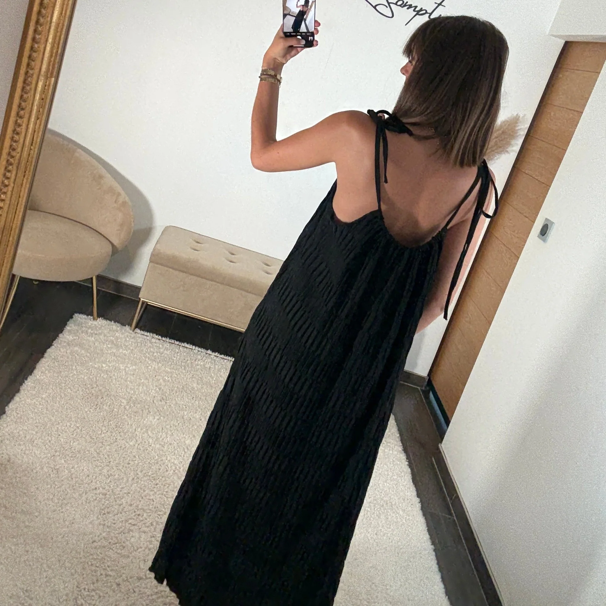 ROBE NOIRE PERLES - Image 4