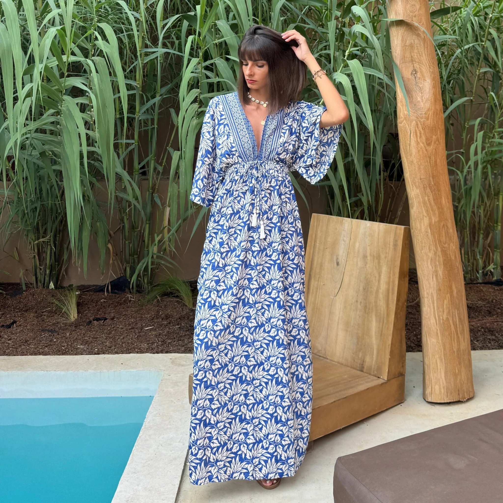ROBE NOIRE ET BLEUE LUDY - Image 3