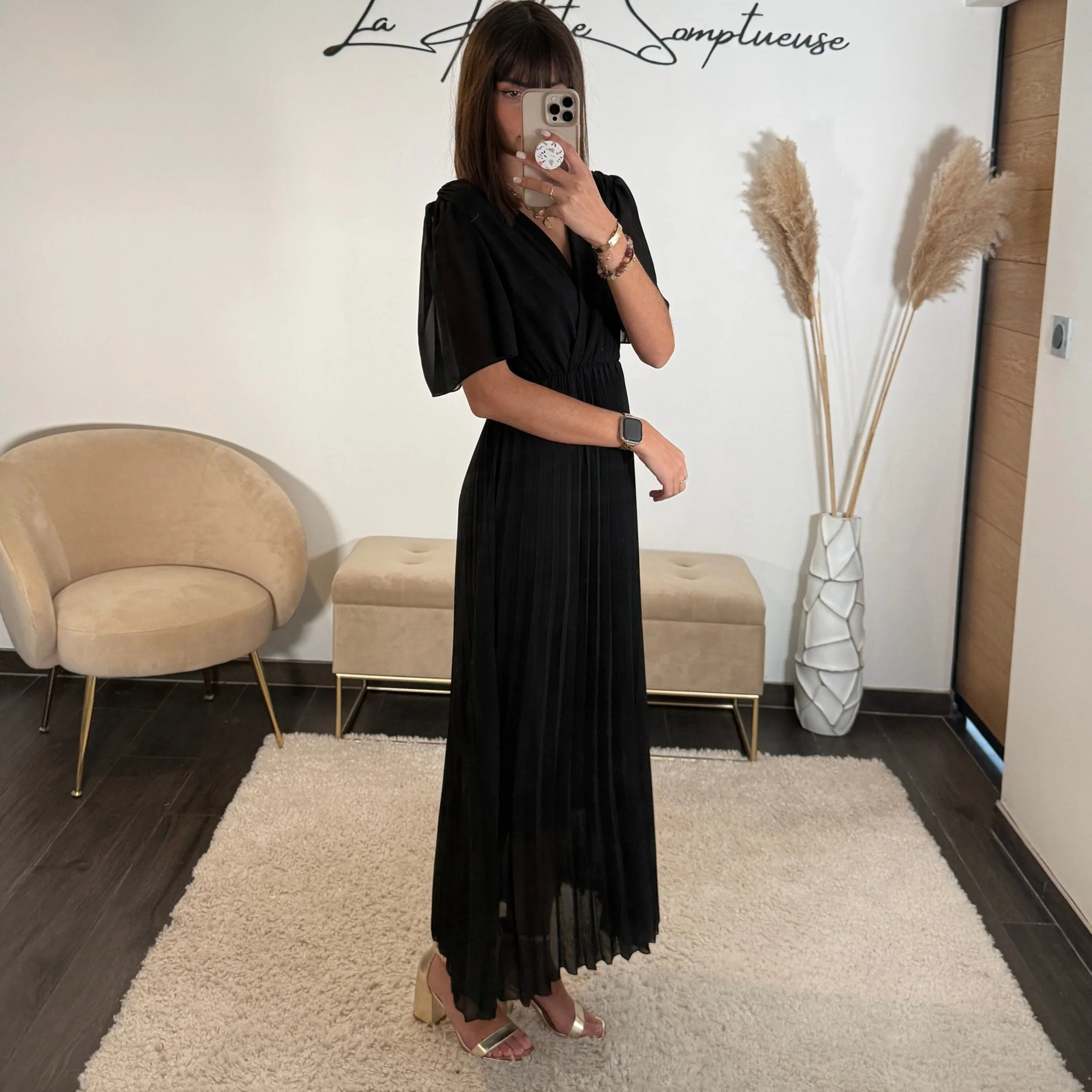 ROBE NOIRE FLORIA - Image 3