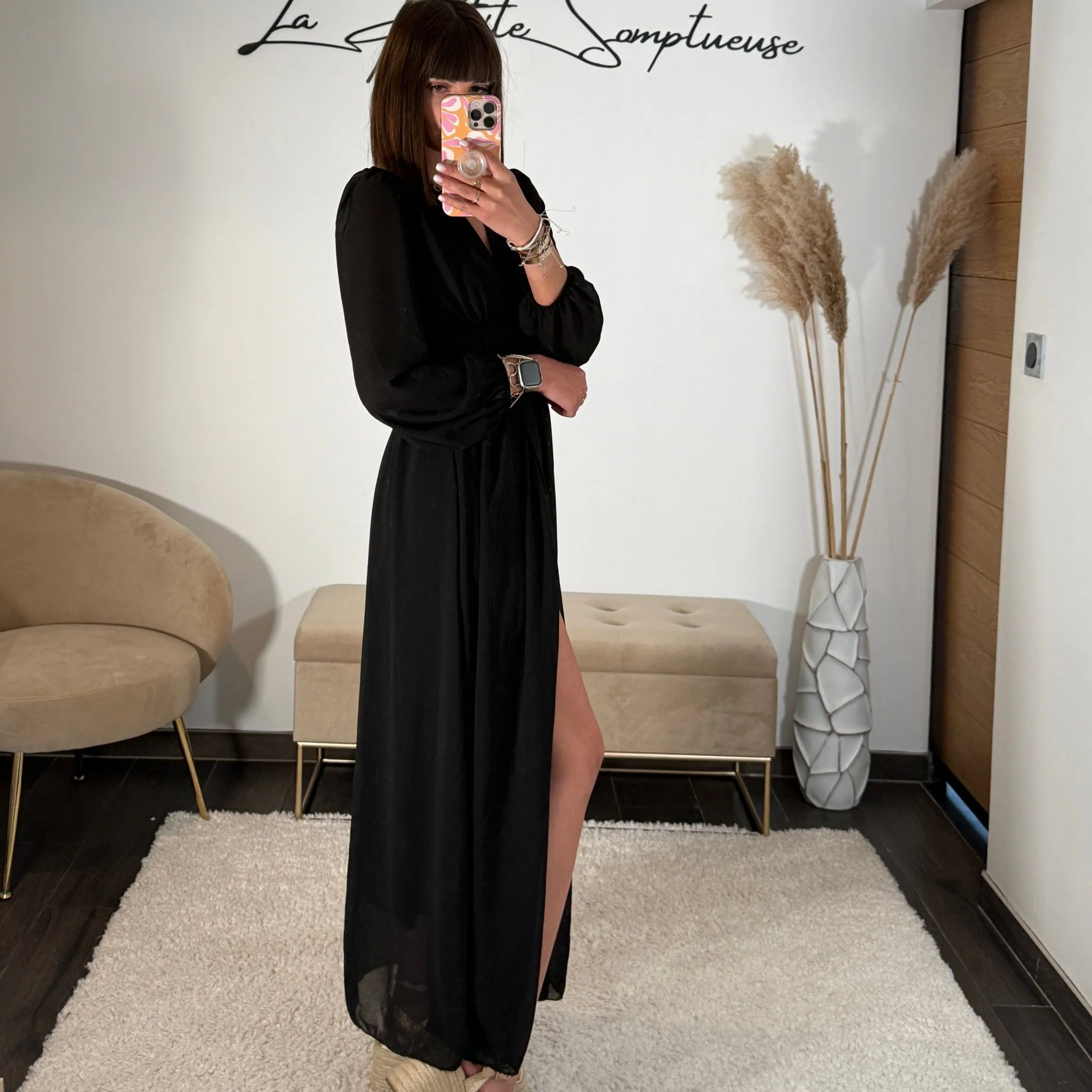 ROBE NOIRE FLUIDE MARTA - Image 3