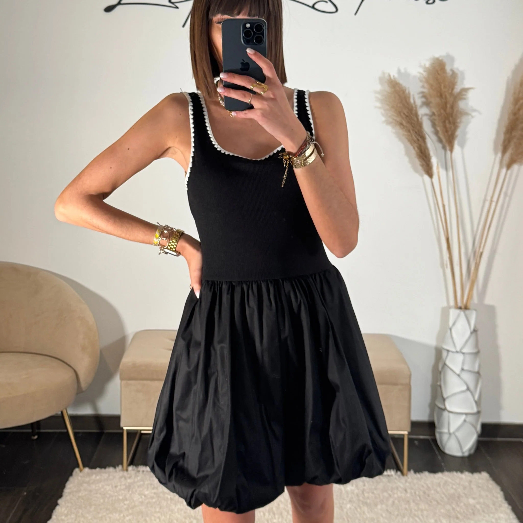 ROBE NOIRE MEGHANE - Image 2