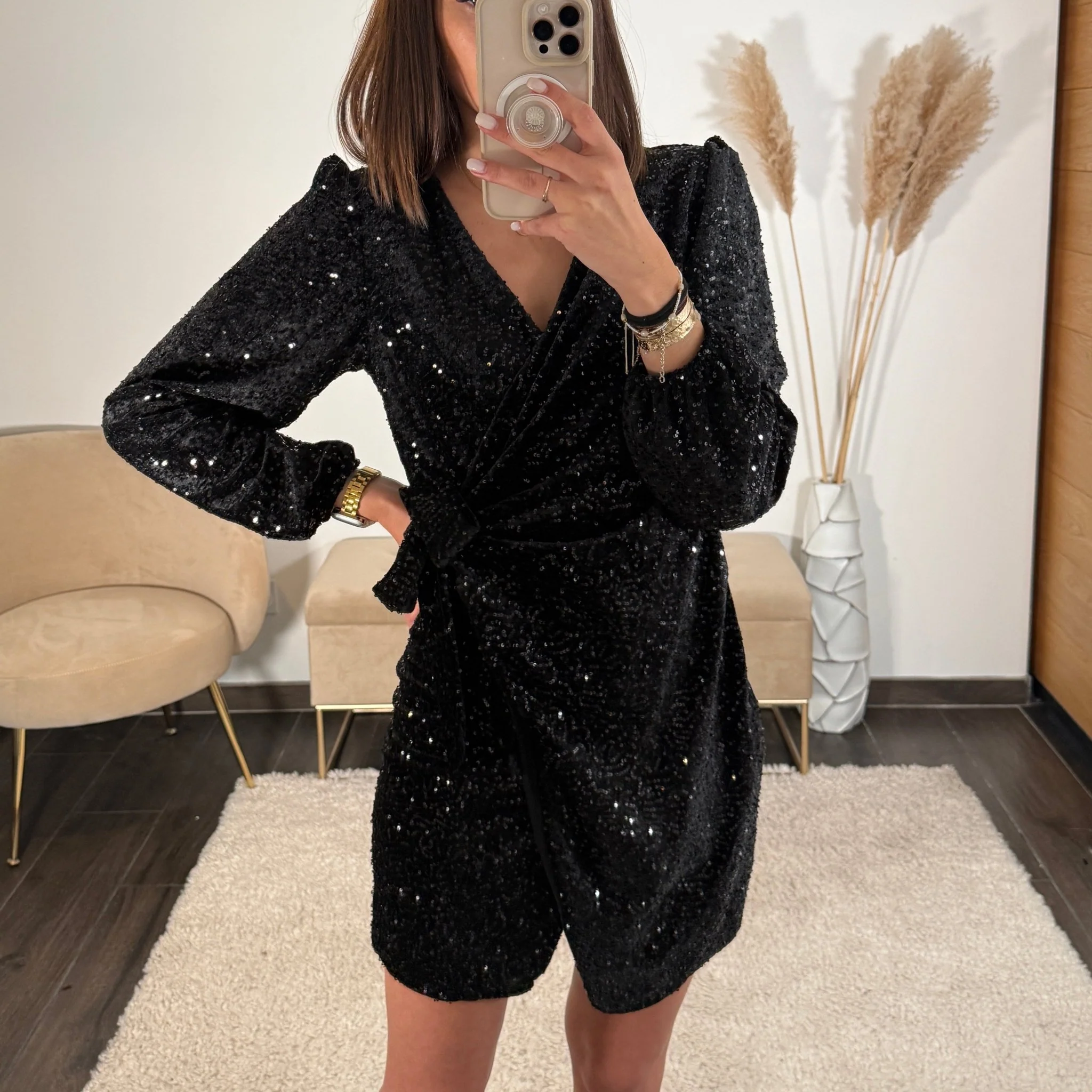 ROBE NOIRE NOUEE JADE - Image 2
