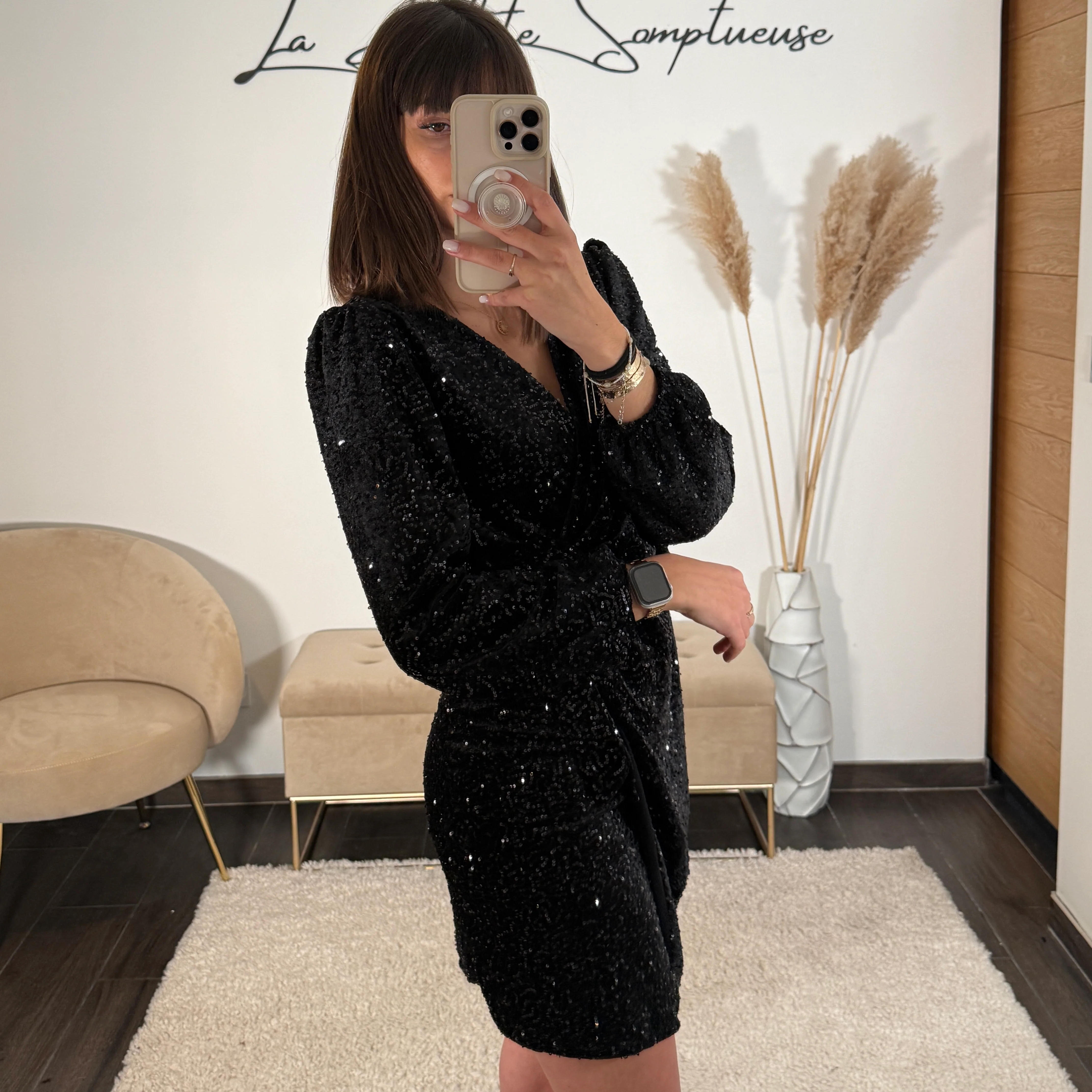 ROBE NOIRE NOUEE JADE - Image 3