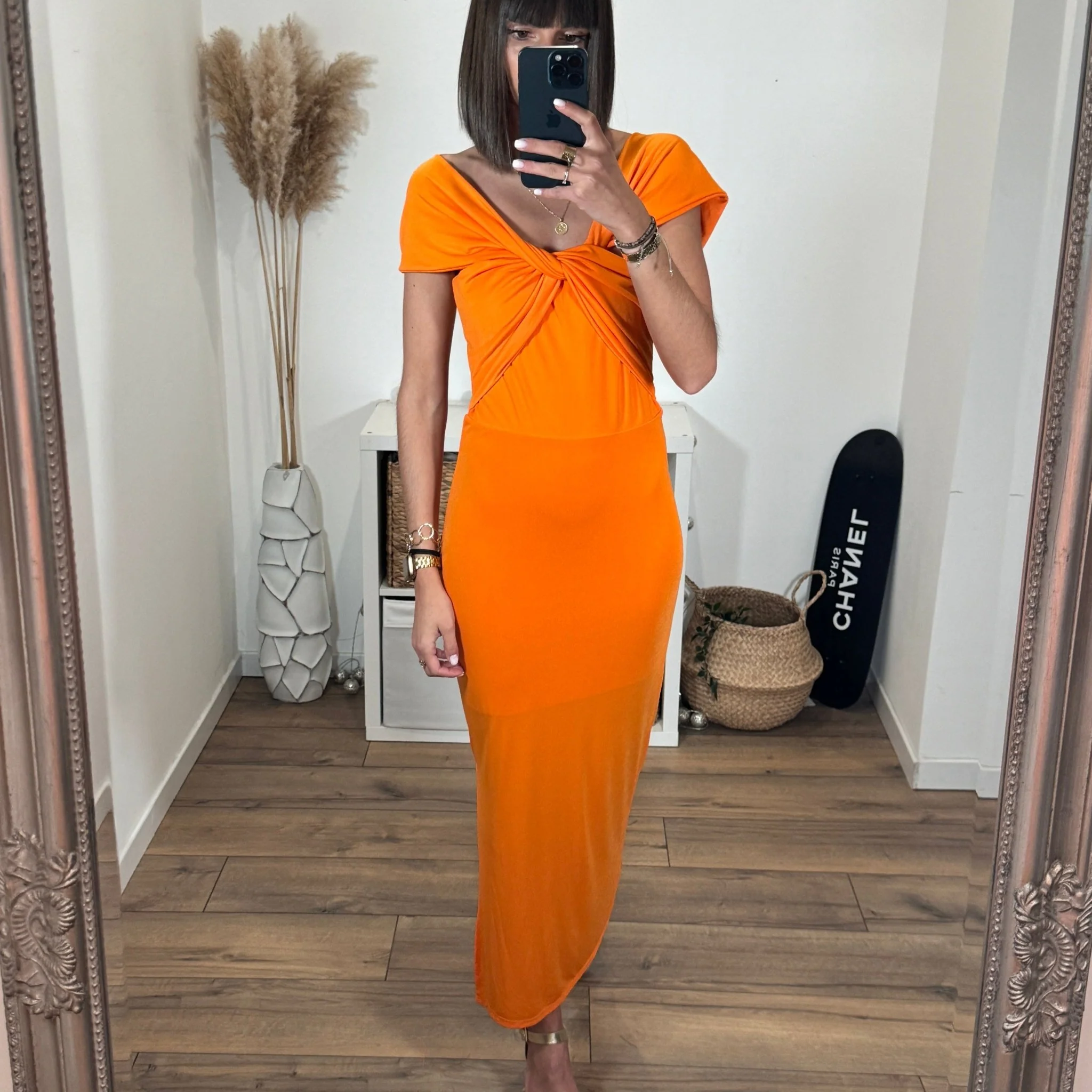 ROBE ORANGE NOELIA