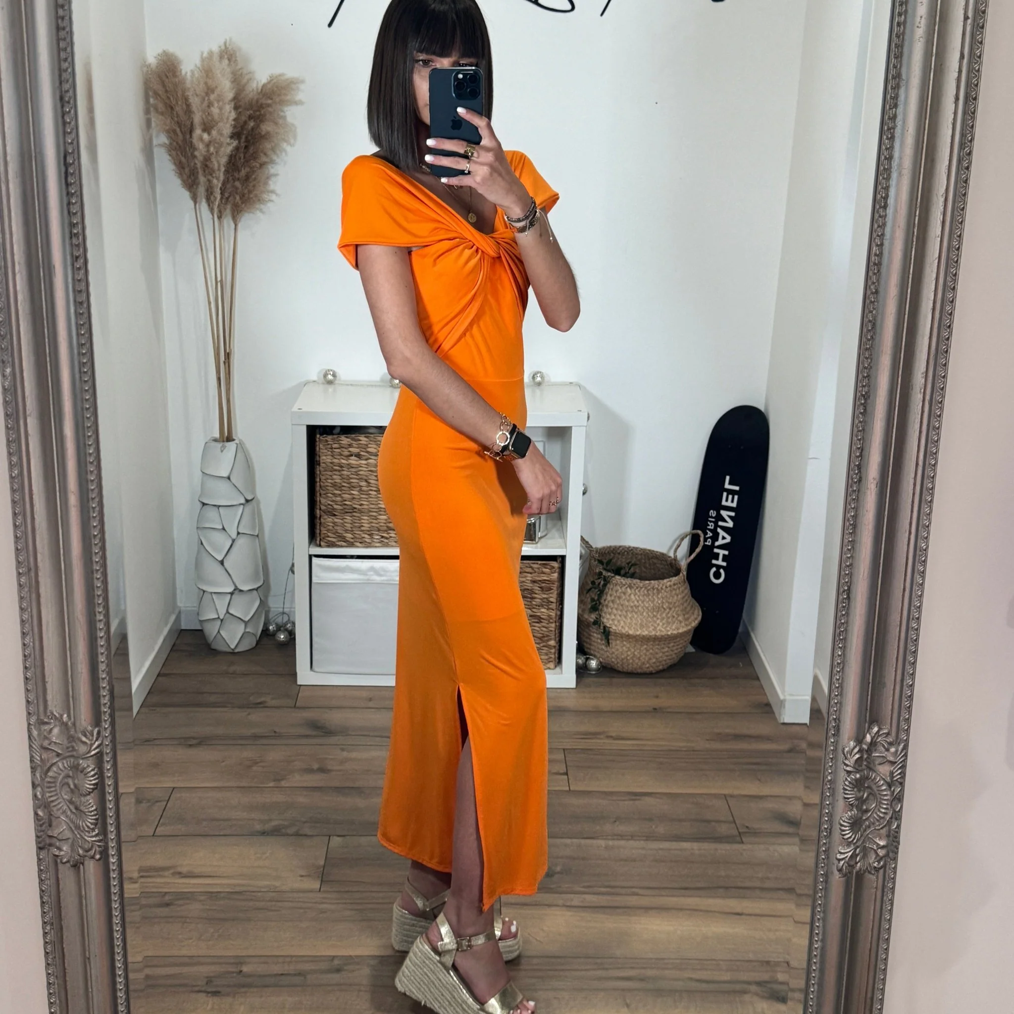 ROBE ORANGE NOELIA - Image 2